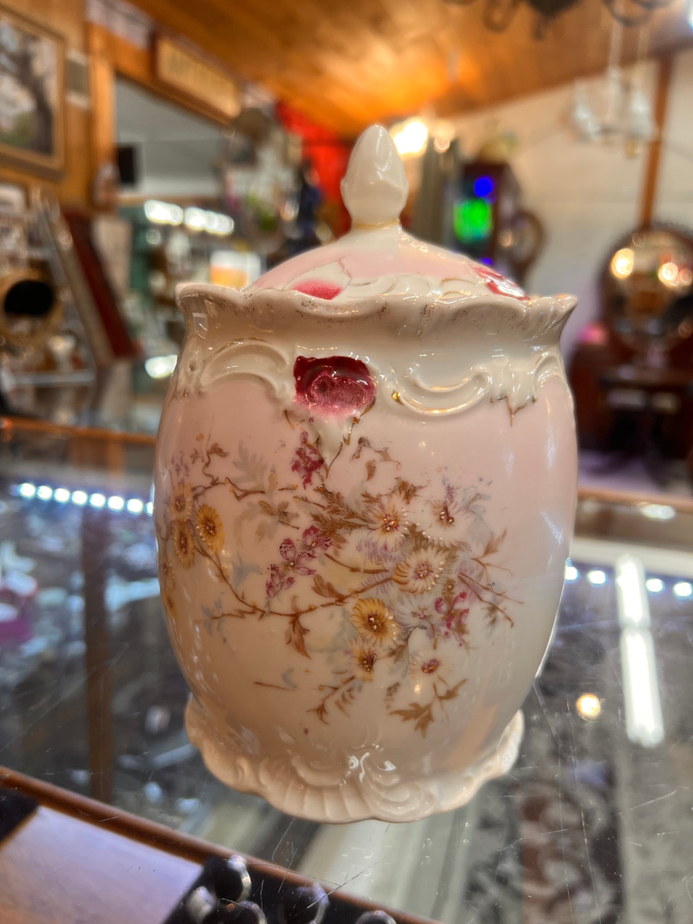 Vintage Porcelain Biscuit Jar