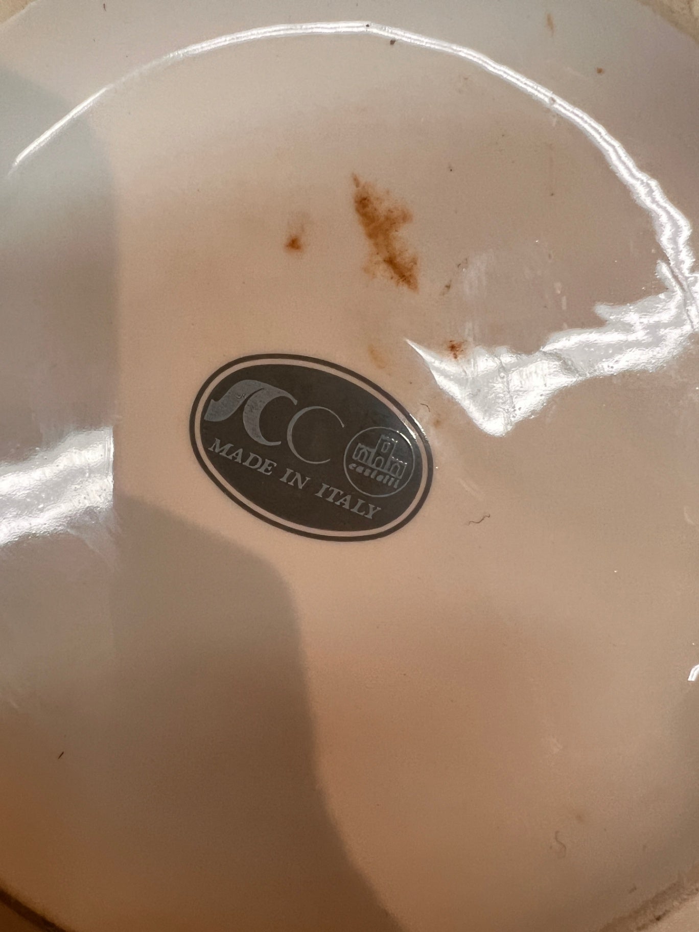 Large Mid-Century Italian Ceramic Vase by SCC Castelli – Amber and Black Marbled Glaze