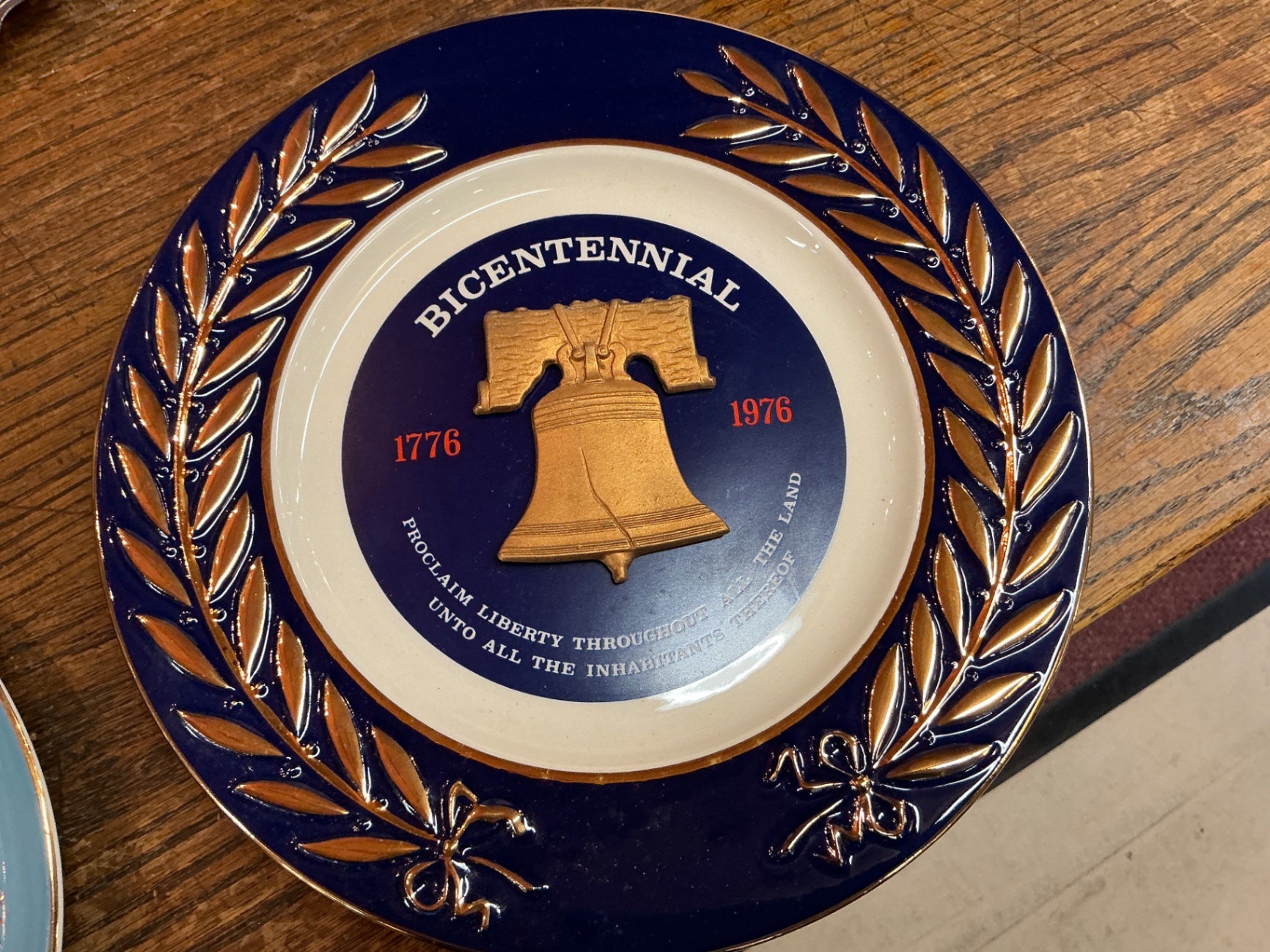 1976 Bicentennial Liberty Bell Commemorative Plate – International Brotherhood of Teamsters, 21st Convention, Las Vegas