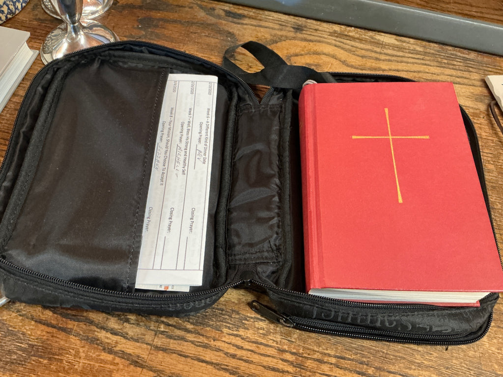 The Book of Common Prayer (Red Cloth Edition) with Zip Case – Episcopal Church, Mid-20th Century