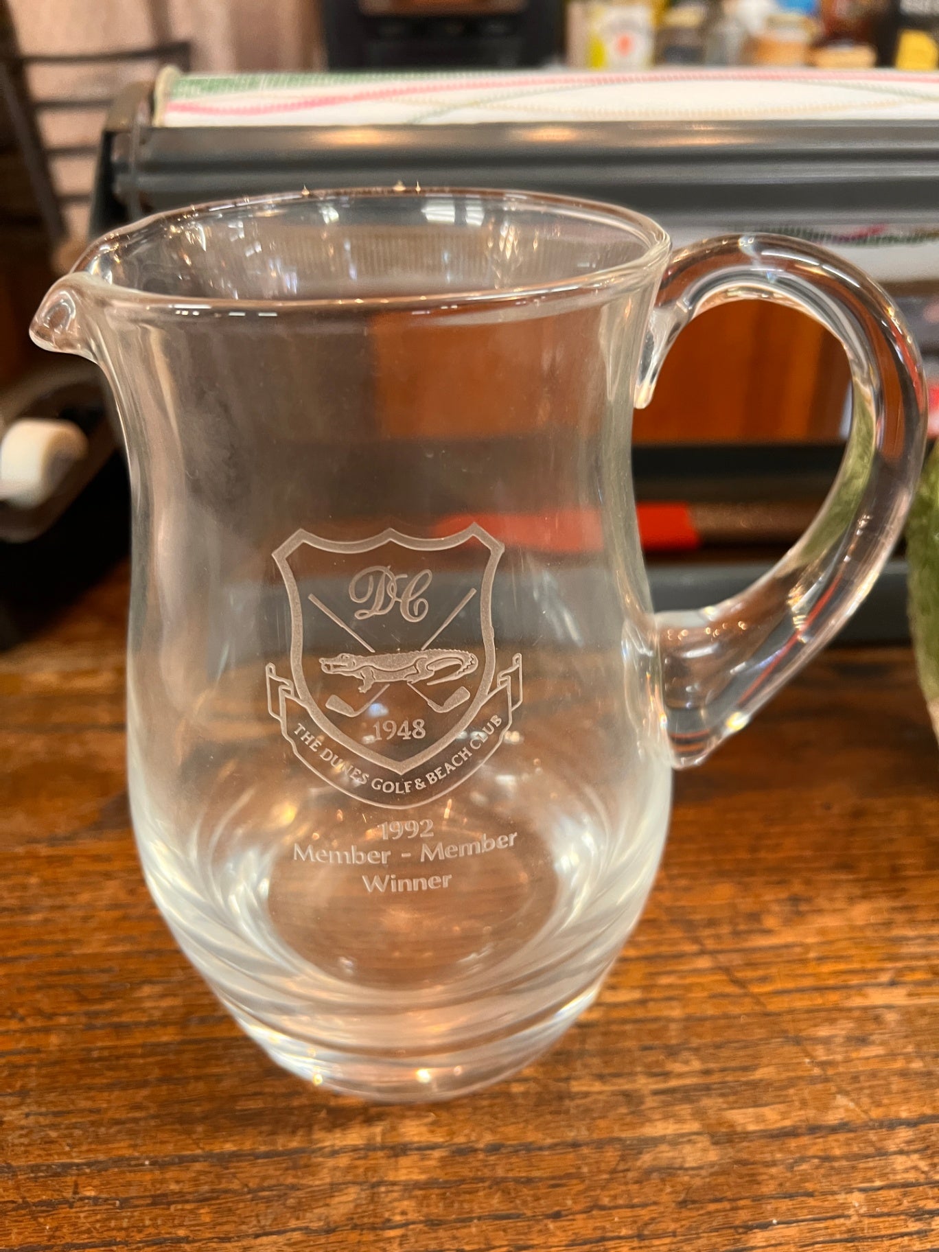 The Dunes Golf Club Championship Pitcher