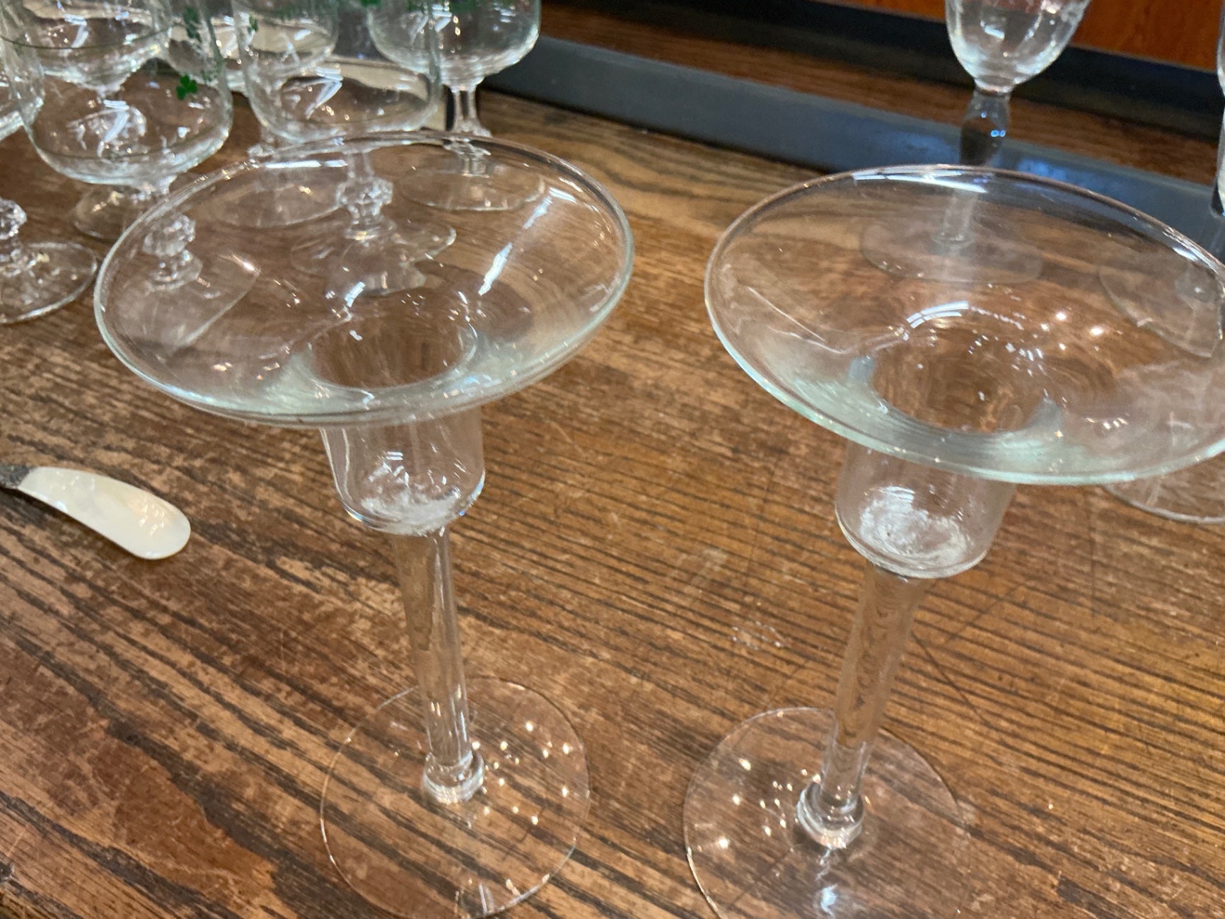 Glass Candle Holders