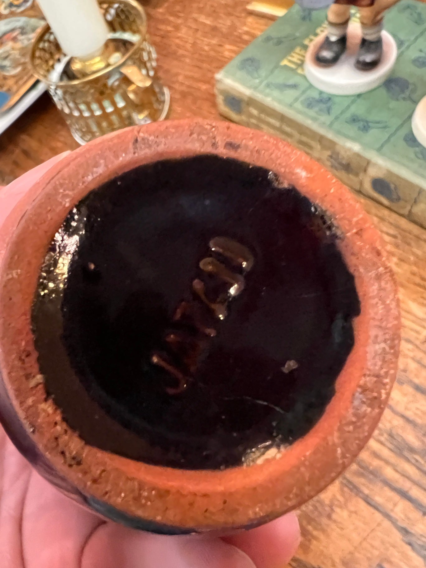 Antique Japanese Awaji Pottery Vase