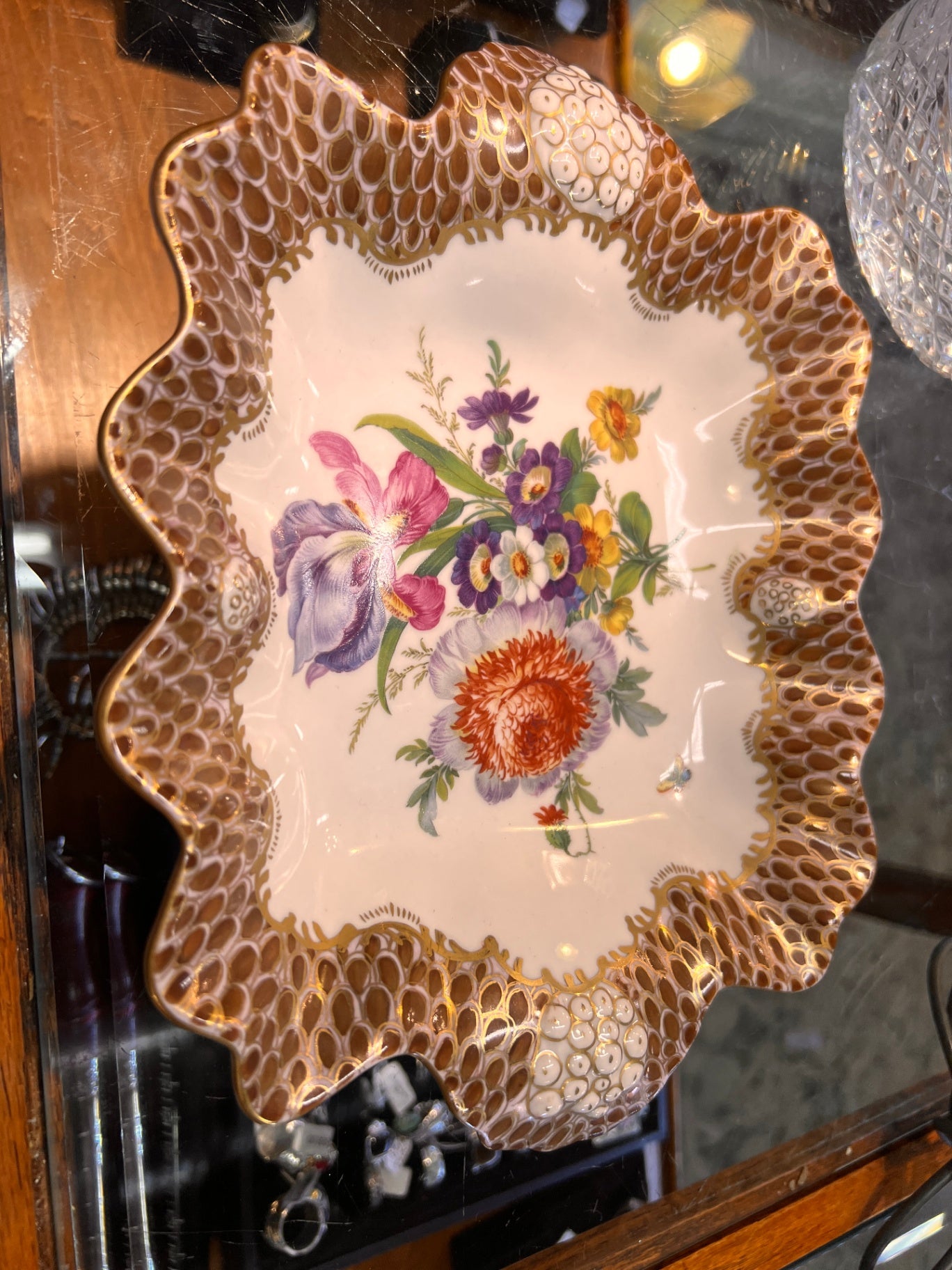 Elios Italy Hand-Painted Porcelain Dish