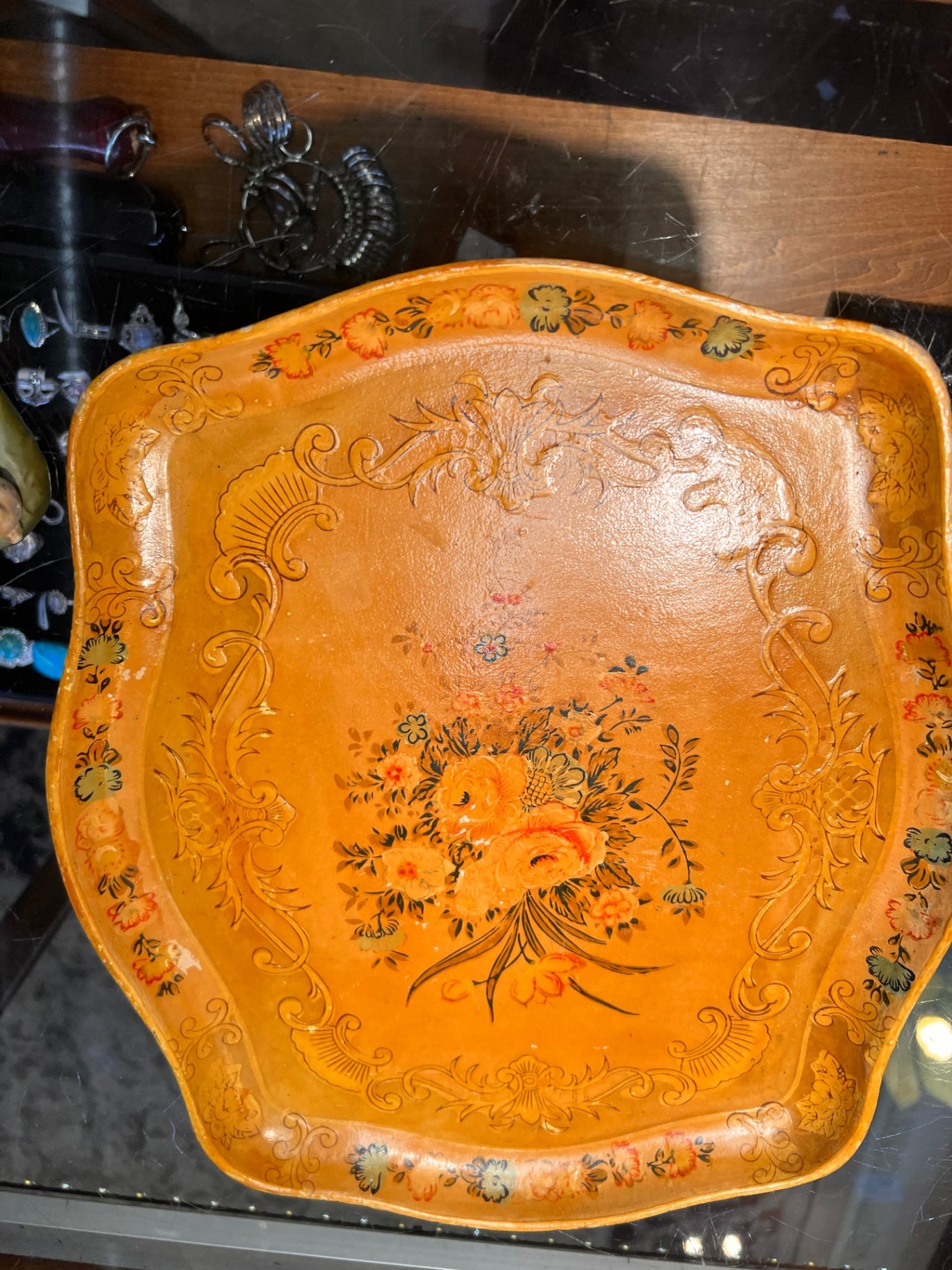Hand-Painted Italian Florentine Tray