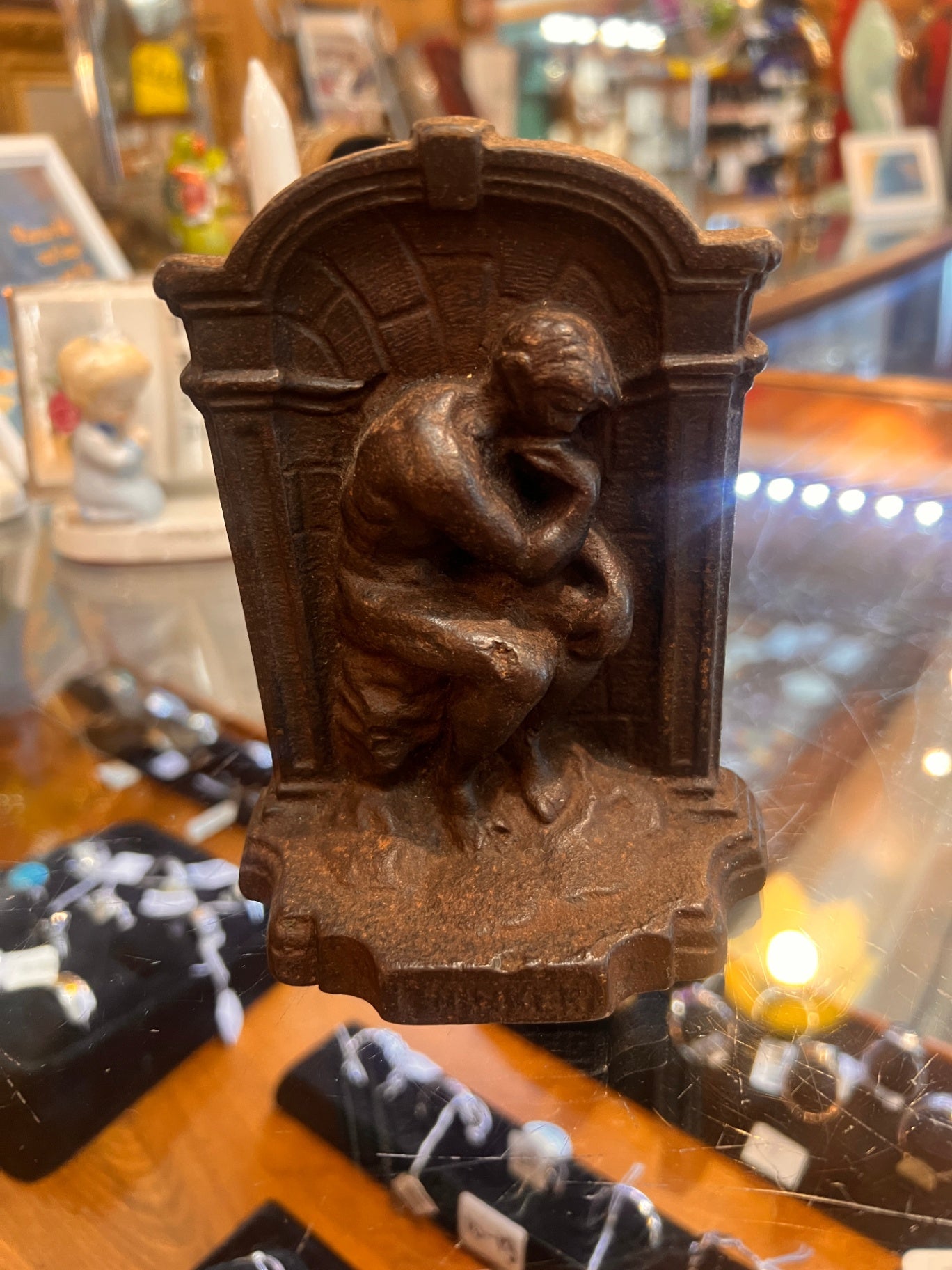 The 'Thinker' Cast Iron Bookend