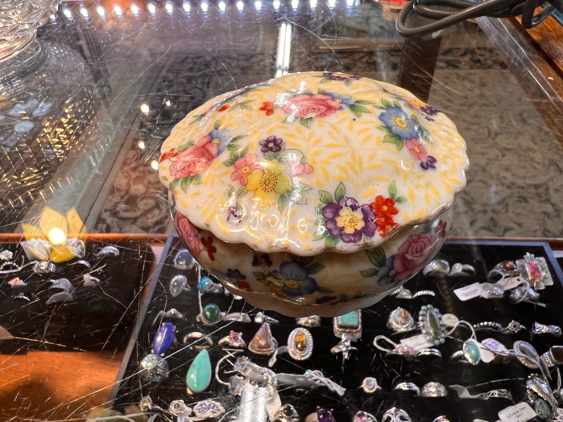 Gold Castle Japan Porcelain Covered Dish