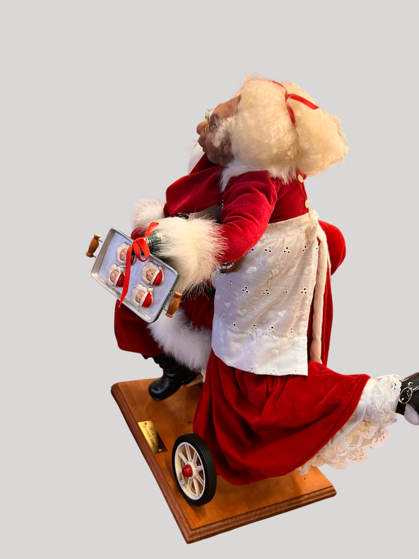 “Wild Ride” Santa and Mrs. Claus Sculpture by Lynda Hawley – 23" x 24" x 21"
