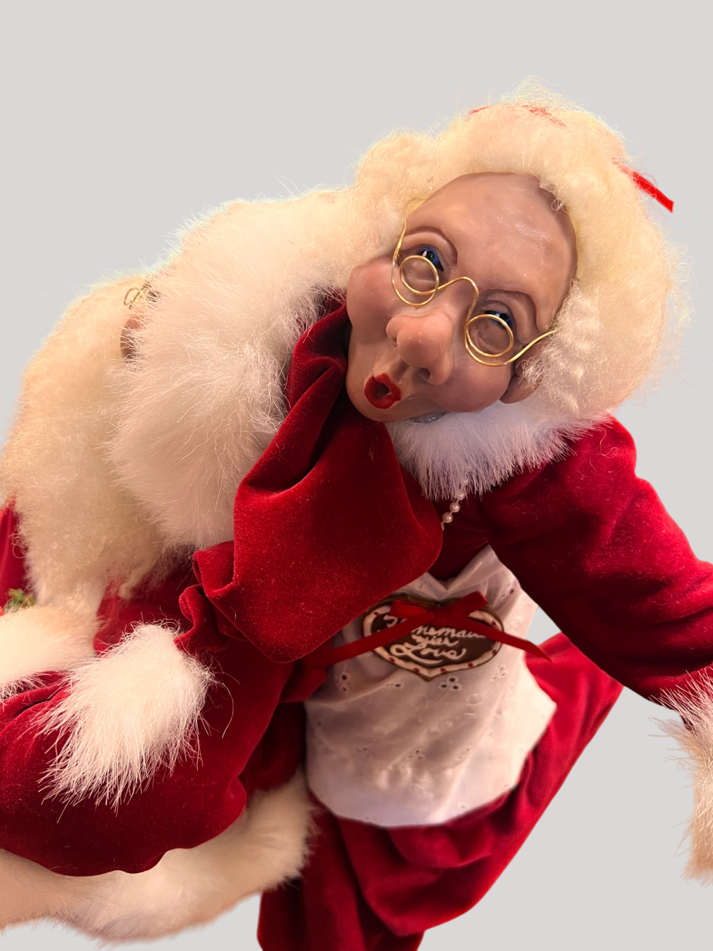 “Wild Ride” Santa and Mrs. Claus Sculpture by Lynda Hawley – 23" x 24" x 21"