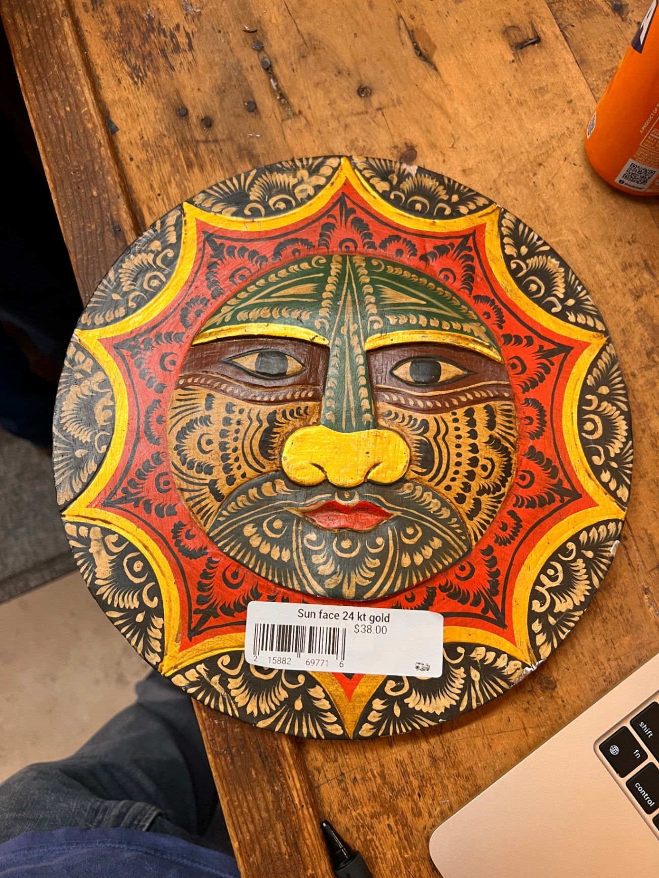 Sun Face 24 kt 
