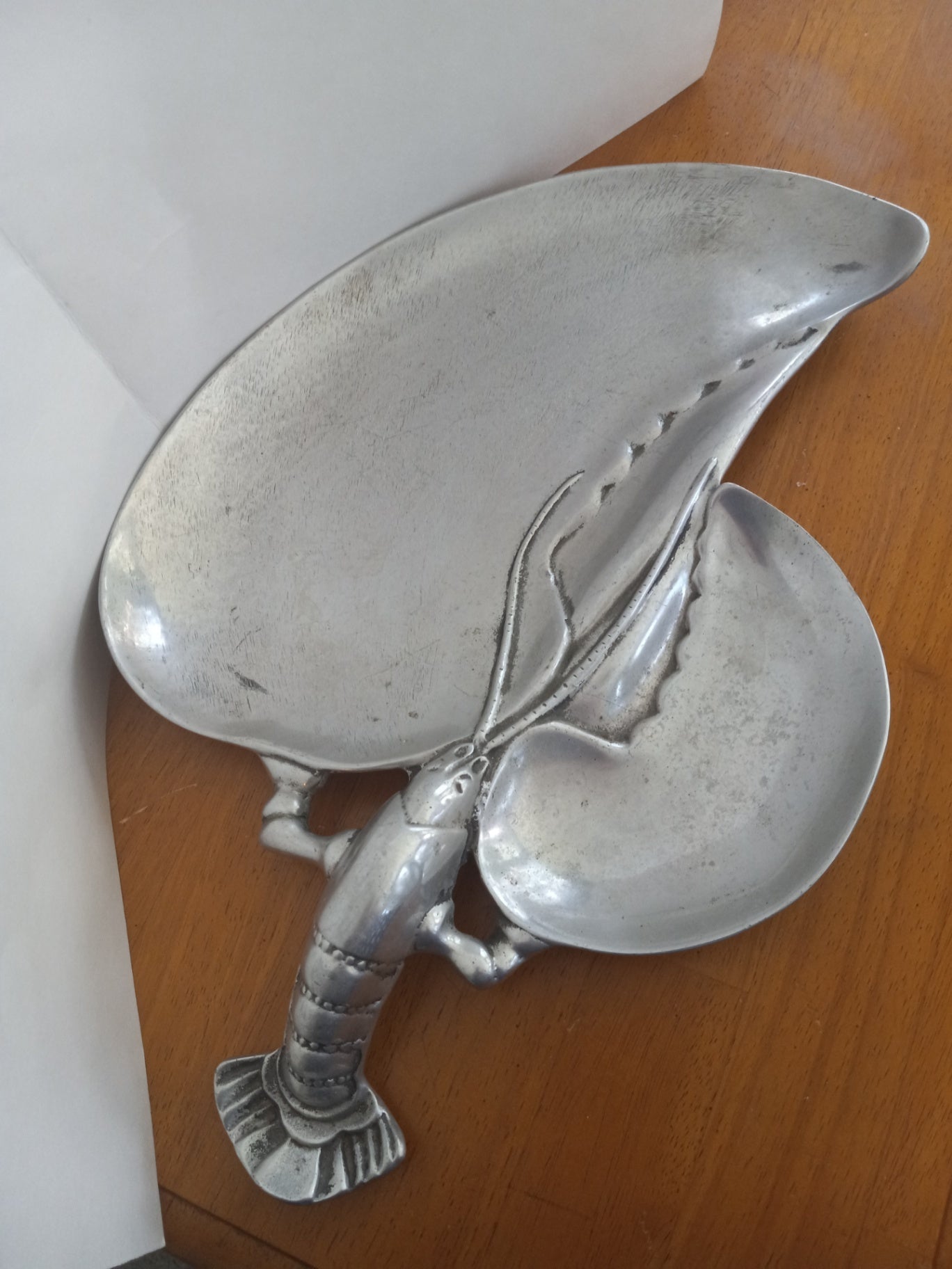 Lobster pewter dish dsc
