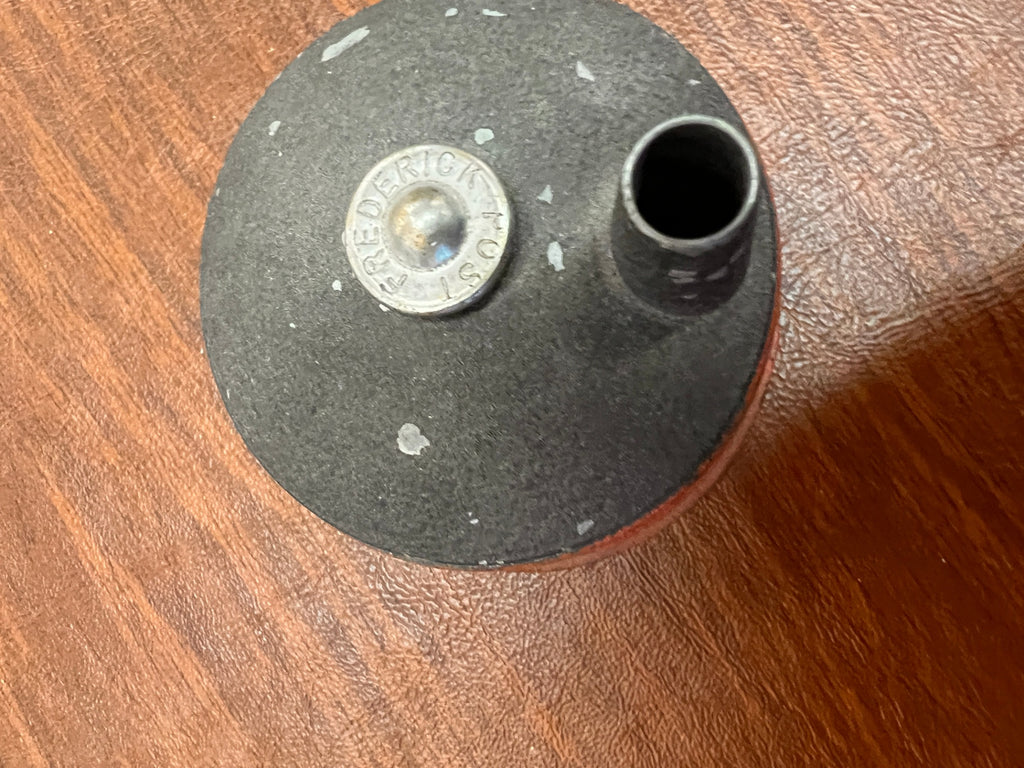 Frederick Post Cast Iron Surveyor’s Oil Reservoir – Early 20th Century Engineering Oiler