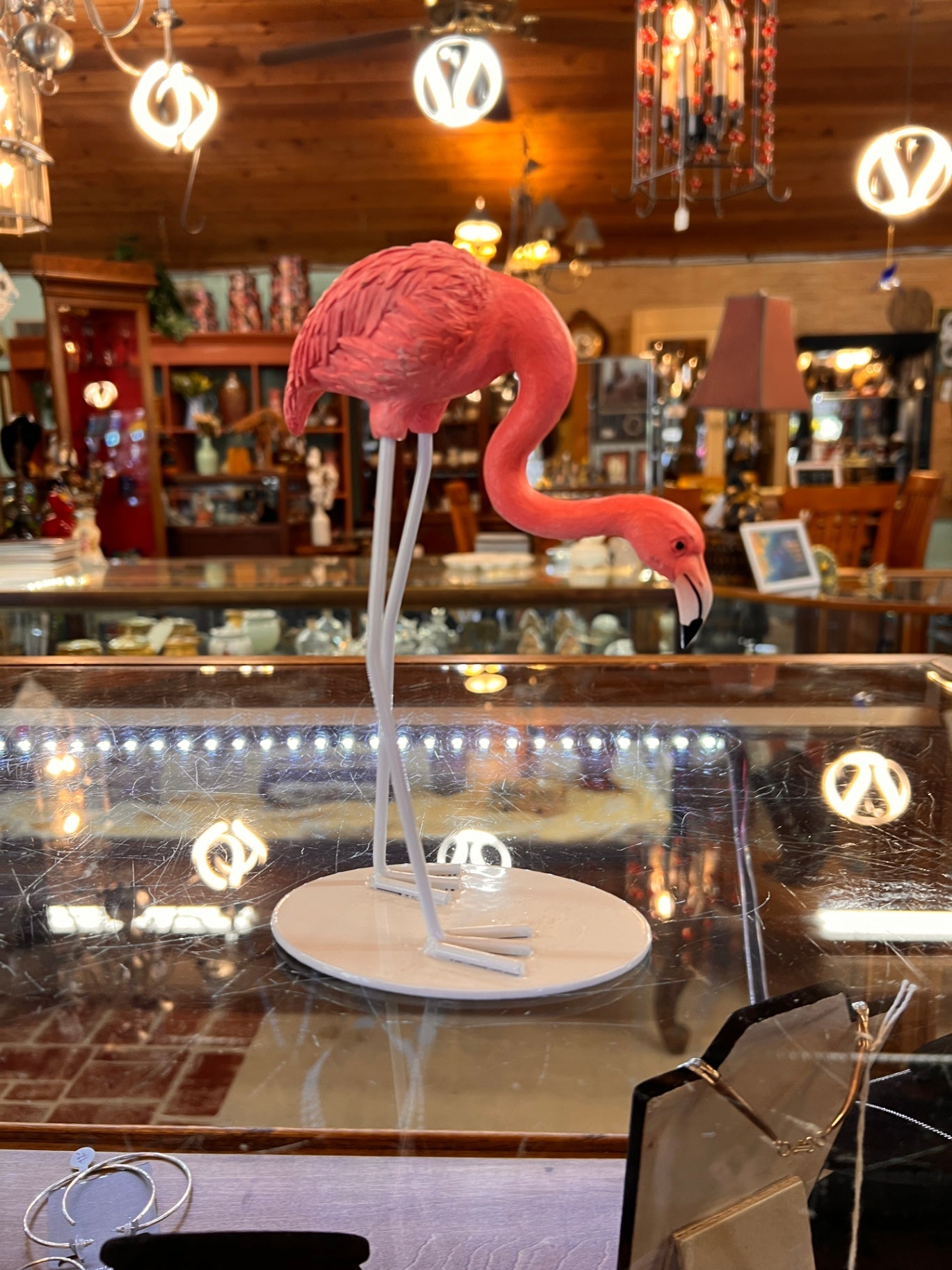 Small Pink Flamingo Scukpture