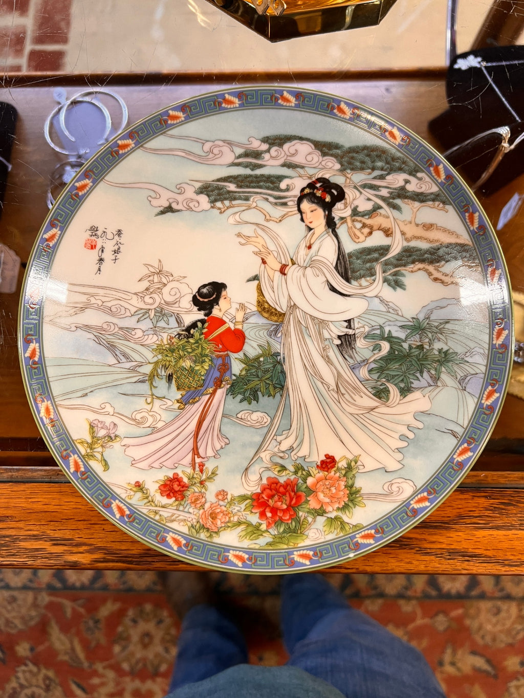 Imperial Jingdezhen Porcelain Plate – “Spring” Scene (1990)