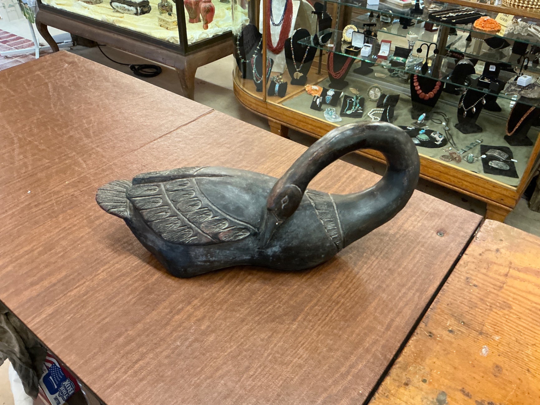  Tribal Bird Effigy – Likely African, Mid-20th Century