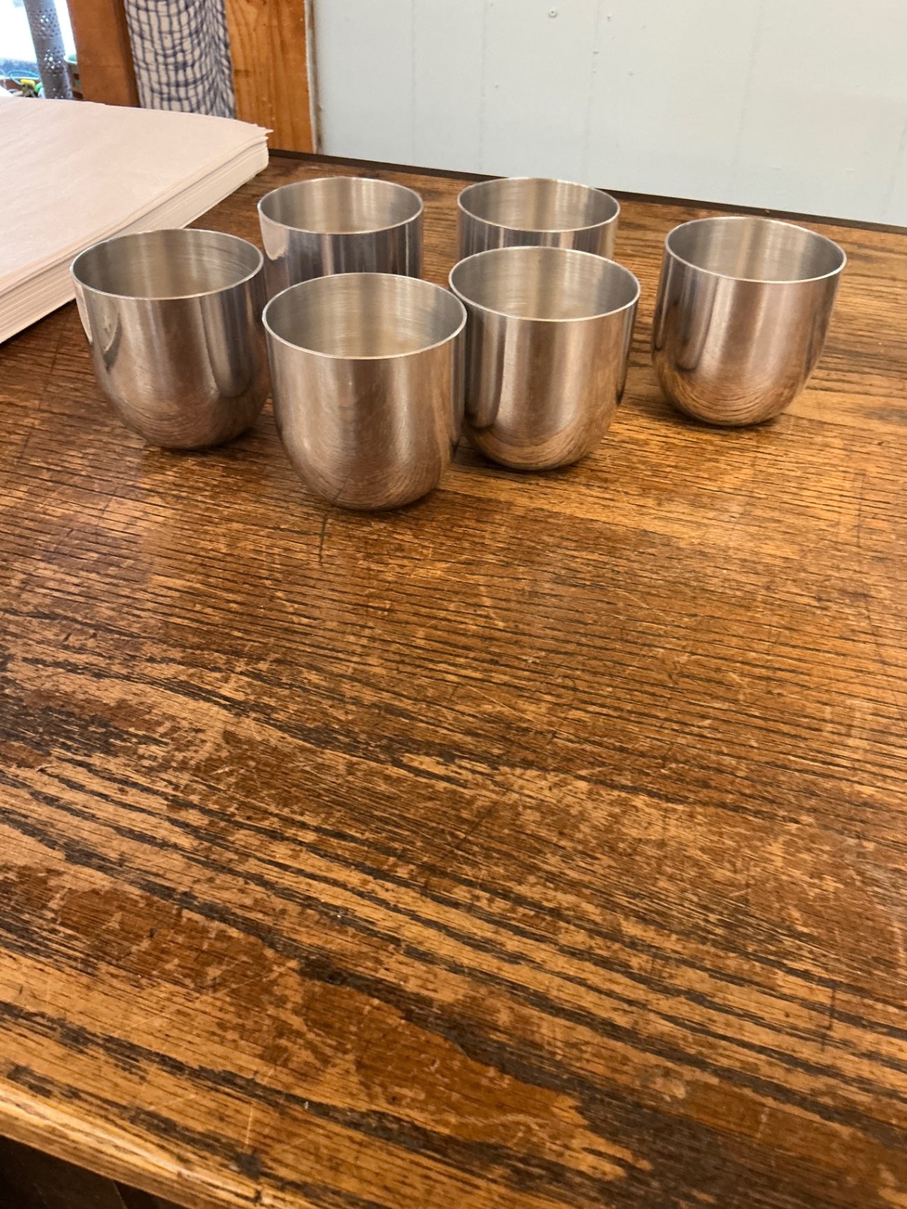 Pewter Cups Set of 6