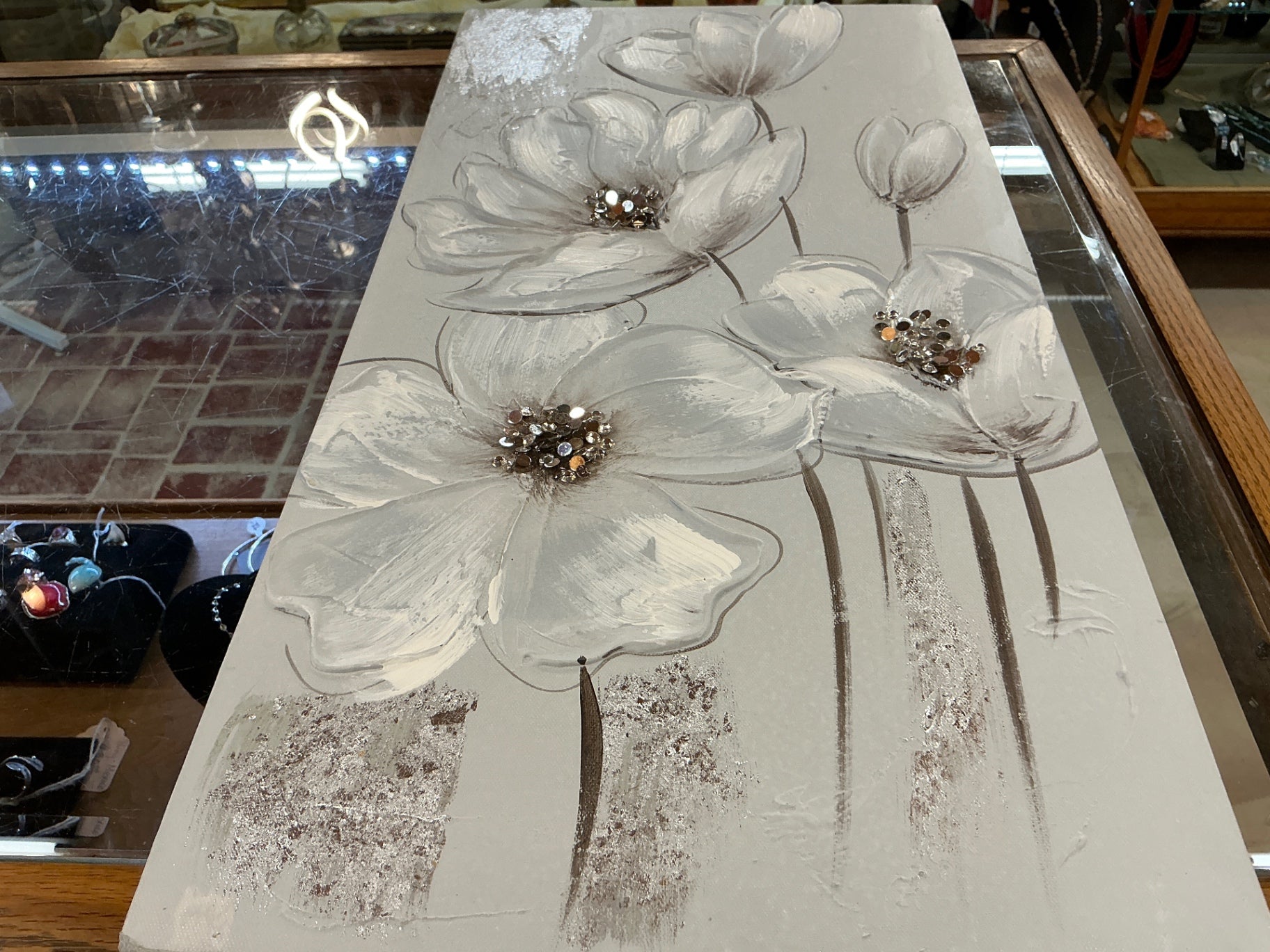 Textured Floral Canvas