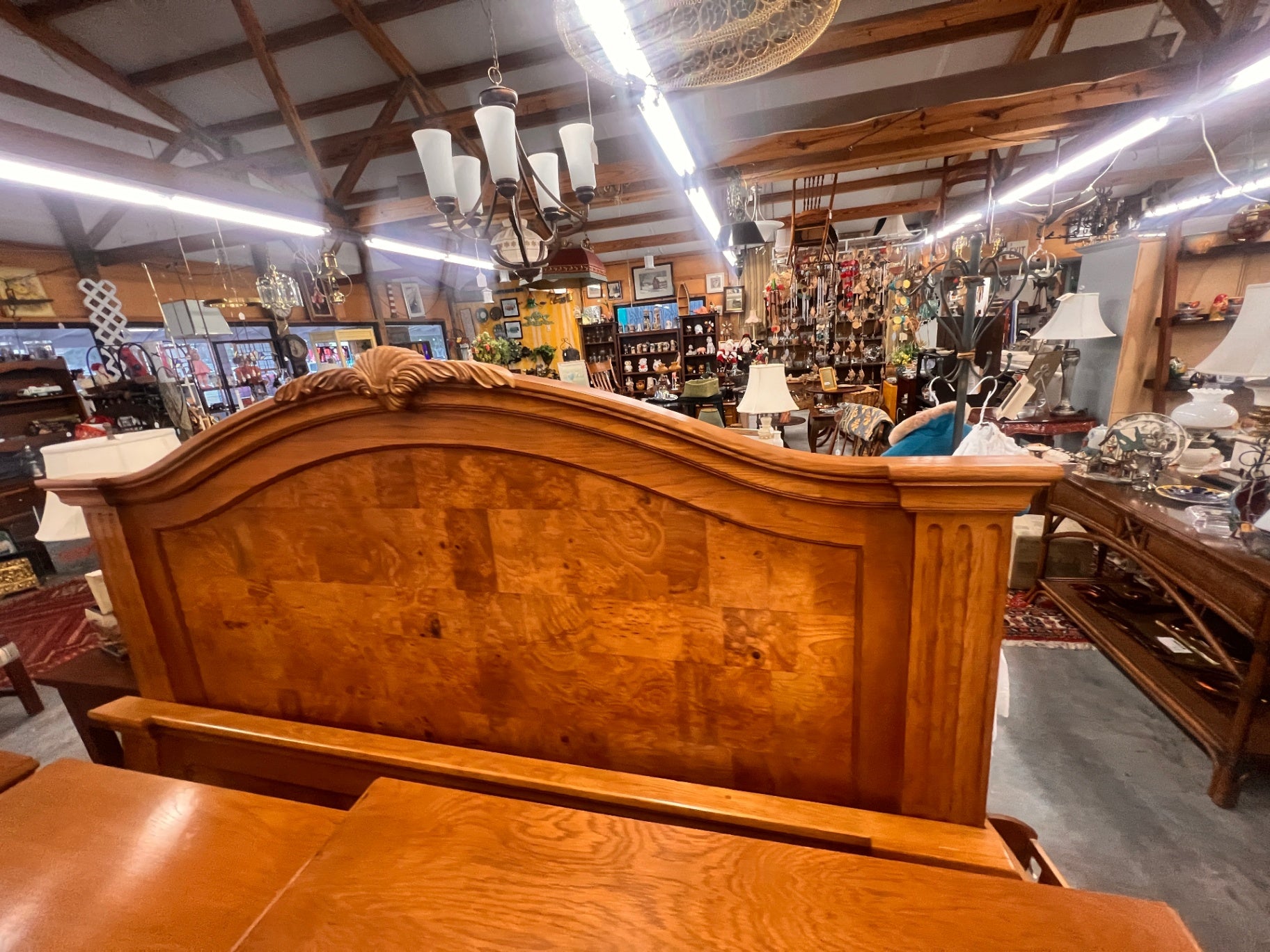 Burl Bed Frame KIng Size