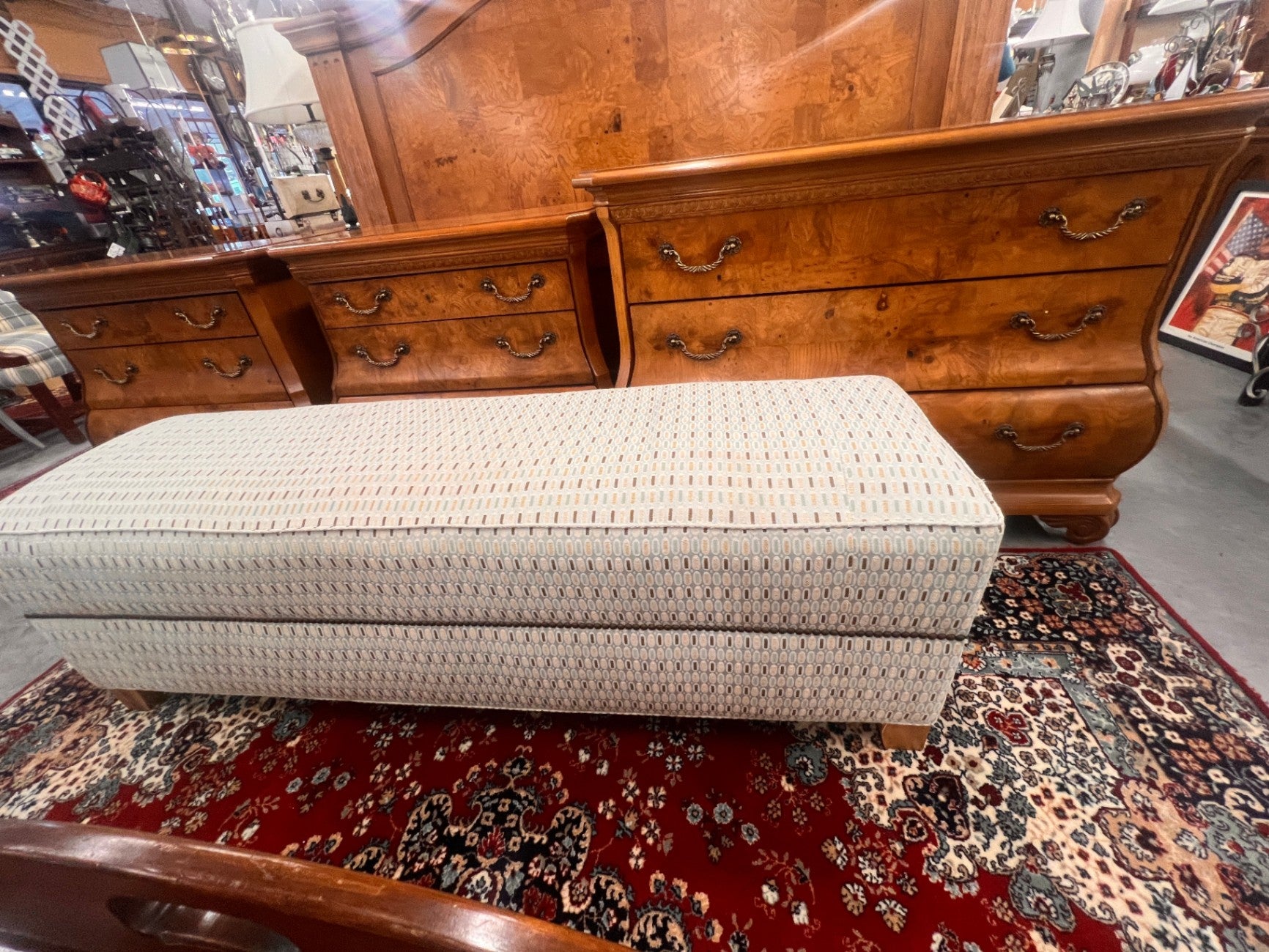 Large Cushioned Bench