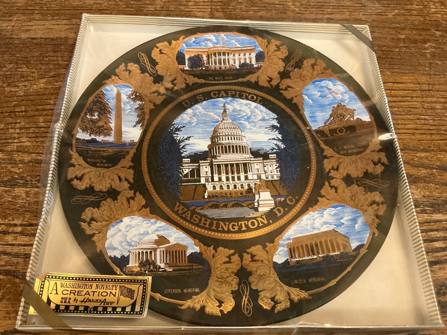 Vintage Washington D.C. Glass Plate