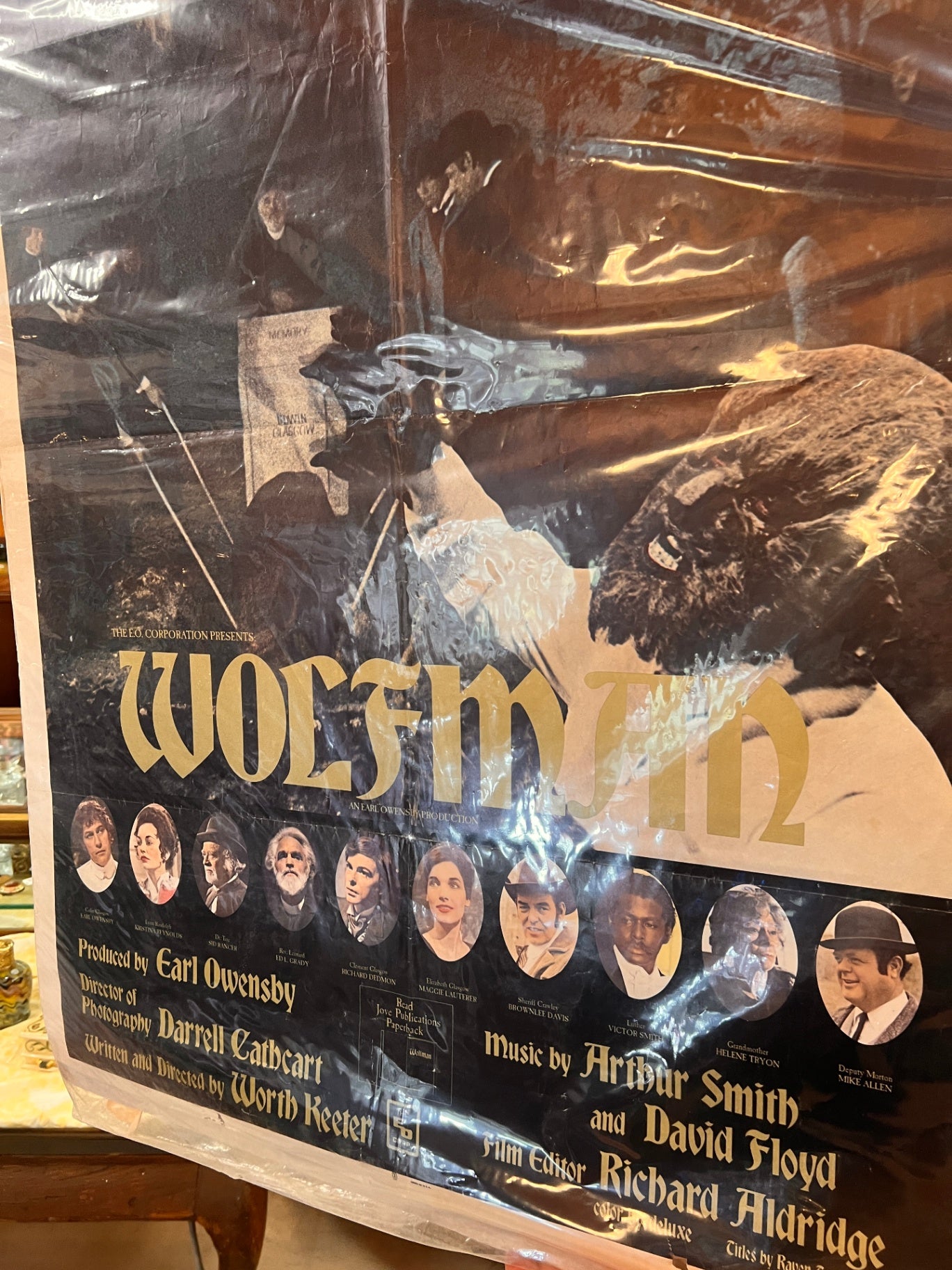 Original 1979 “Wolfman” Movie Poster – Earl Owensby Studios Horror Film, Large Theatrical One-Sheet