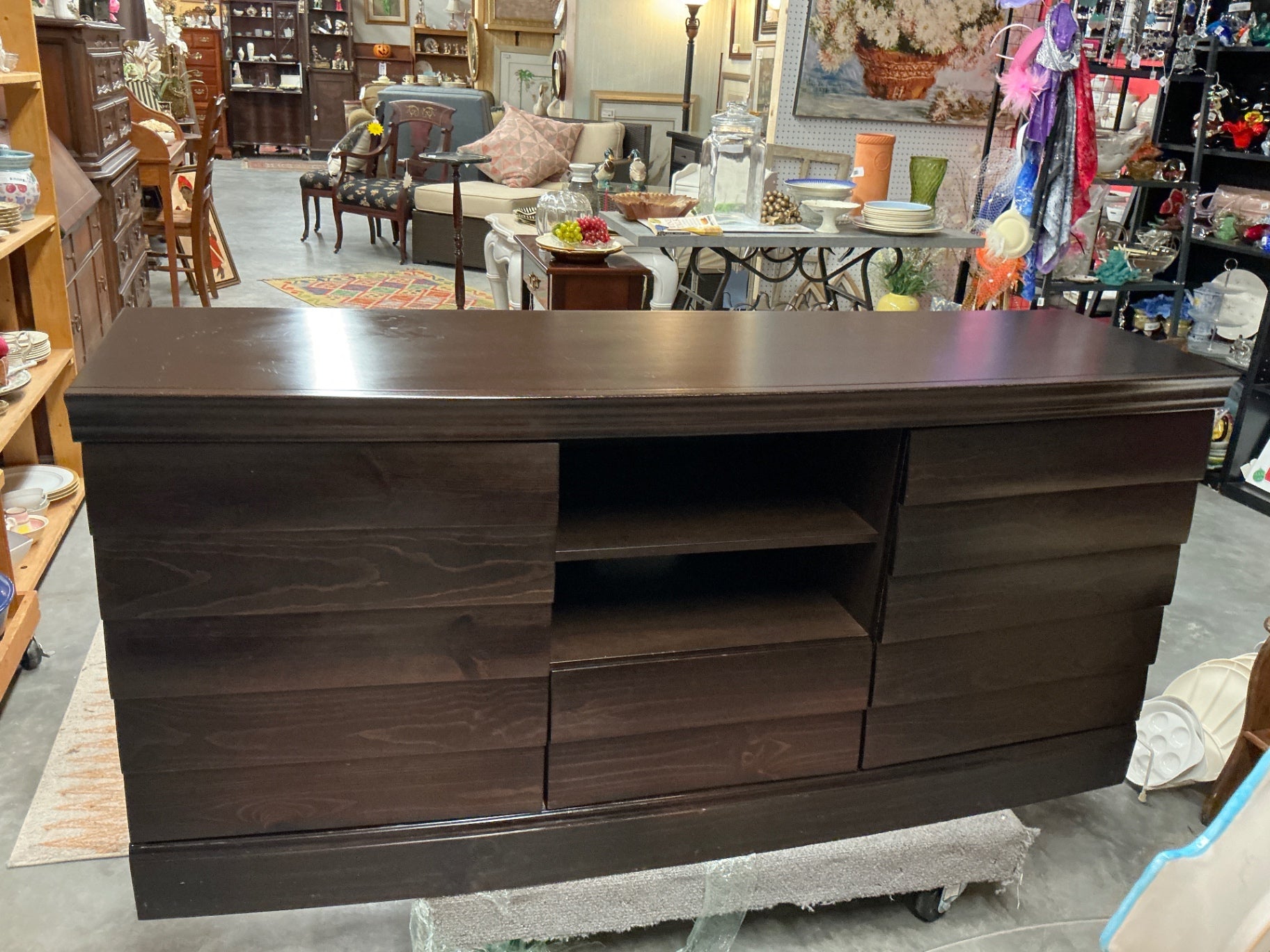 Black TV STAND