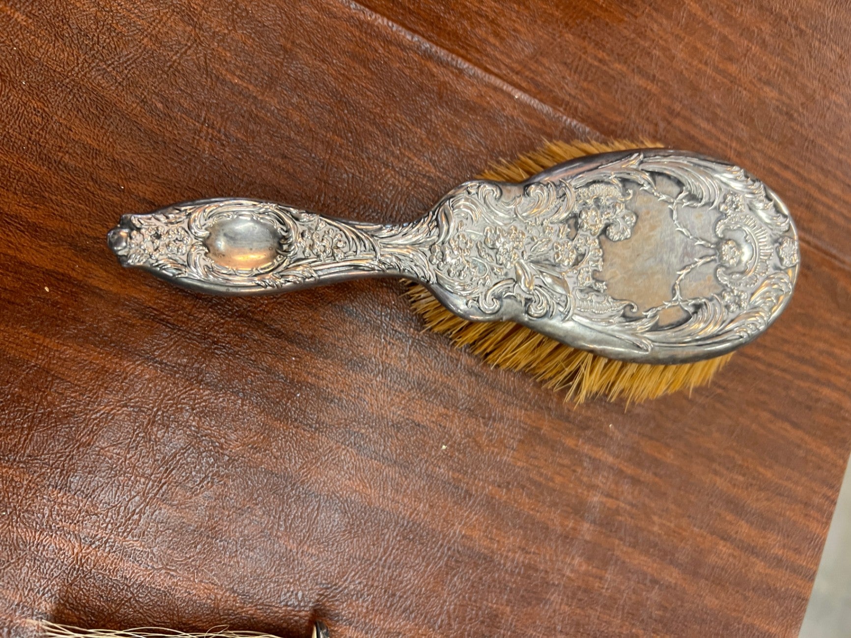 Antique Sterling Silver Handle Hair Brush