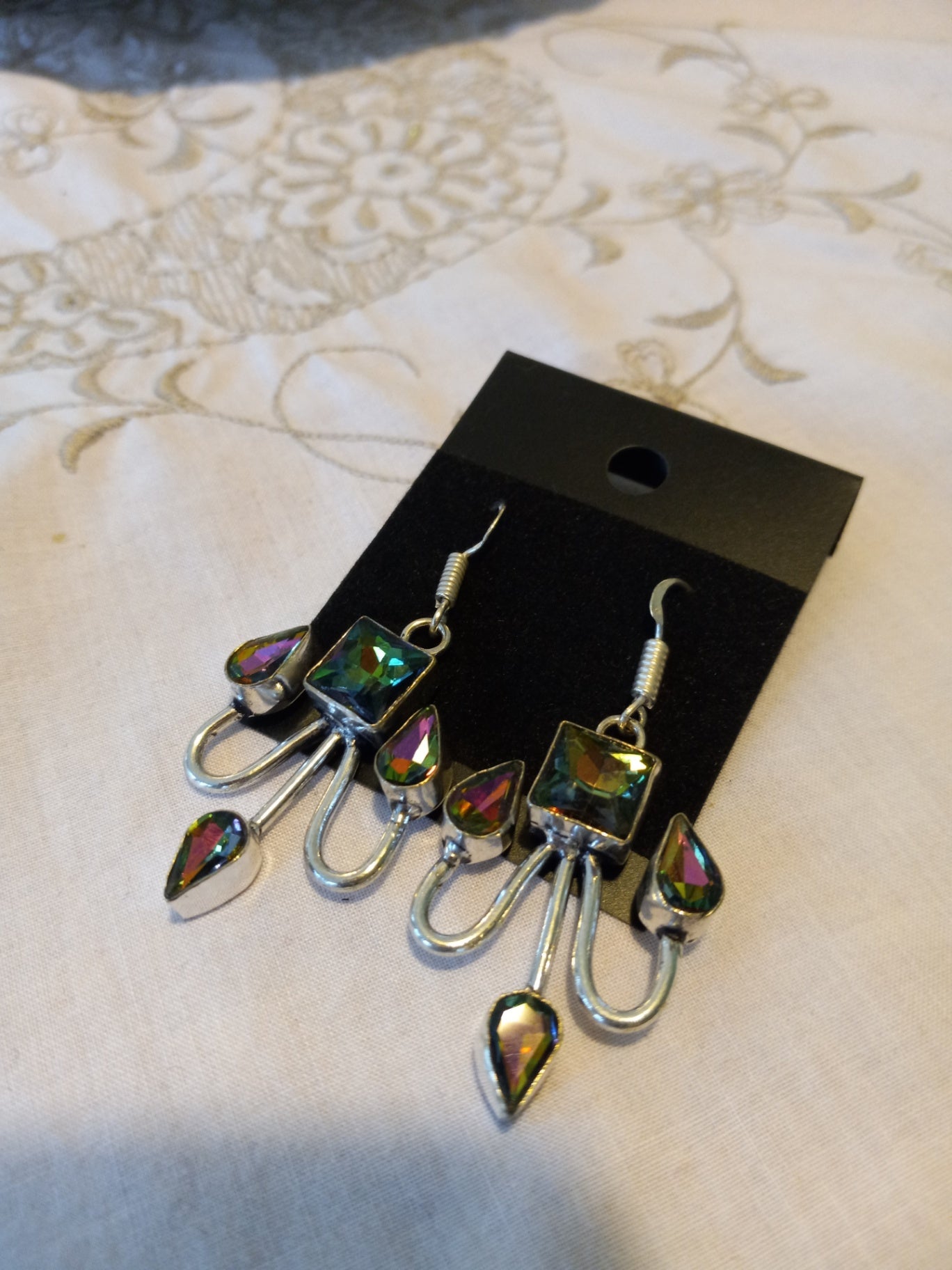 Earrings mystic topaz dsc