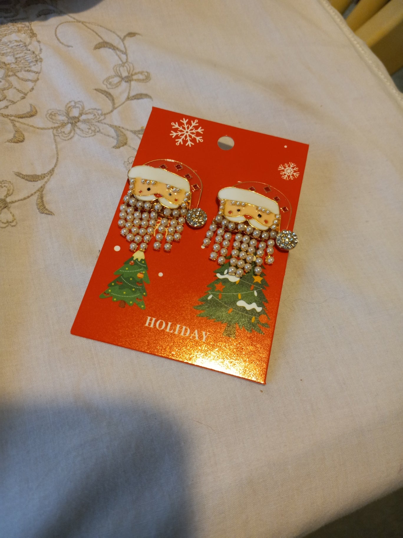 Santa earrings dsc