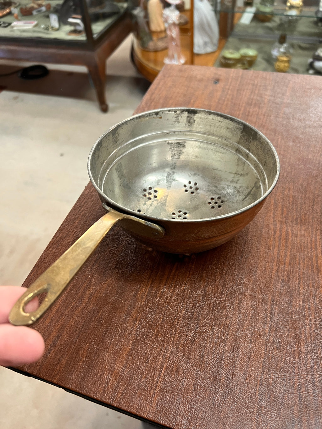 Antique Hammered Copper Cooking Saucepan | Collectible | Open Fire Cooking | Frying Pan | Iron Handle