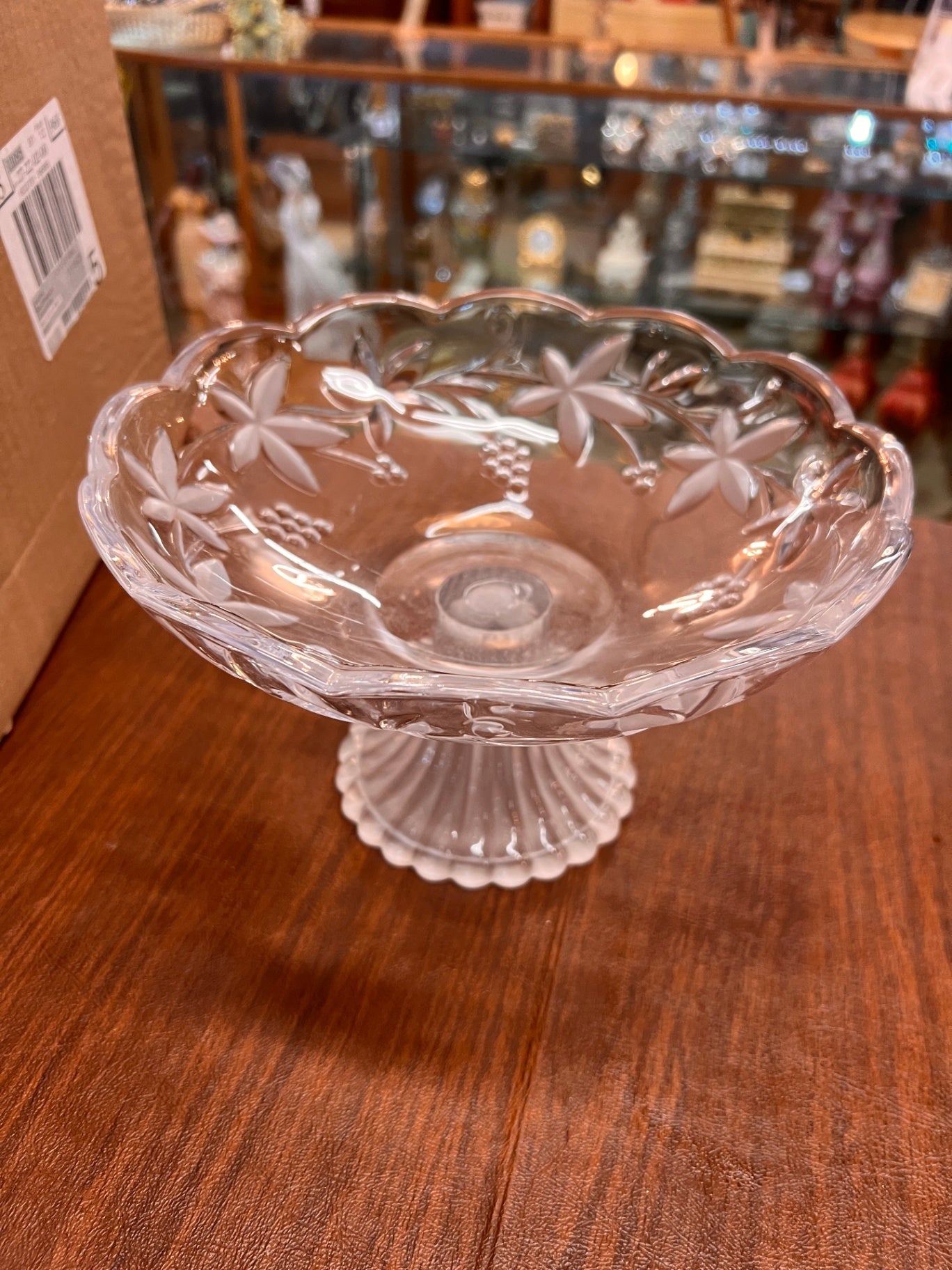 Vintage Mikasa Garden Terrace Round Footed Bon Bon Compote, Mikasa Candy Dish