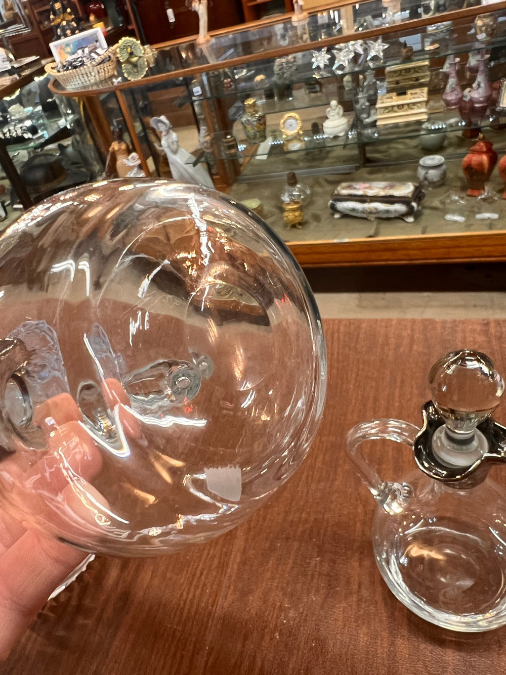 Vintage Crystal and Silverplate Cruet Pair – Elegant Table Service