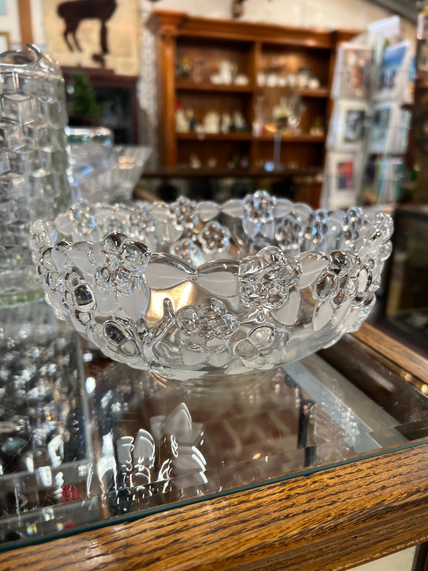 Vintage Mikasa Carmen Satinier Crystal Bowl Walther Glas West Germany