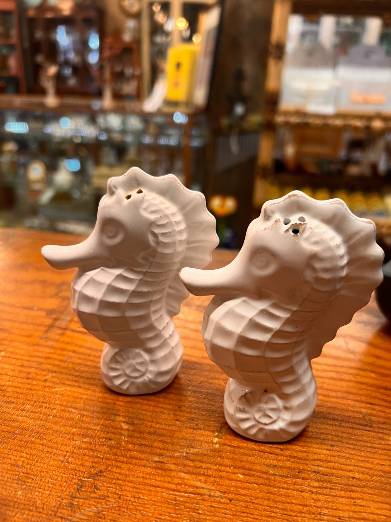 Seahorse Salt and Pepper Shakers - Vintage Salt and Peppers - Novelty Salt and Peppers