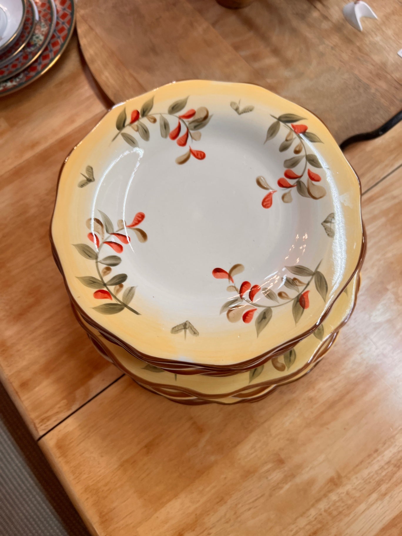Better Homes And Gardens Tuscan Retreat Stoneware Dinner Plates,  Luncheon Salad Plates, Bowls & Coffee Mugs Set 8