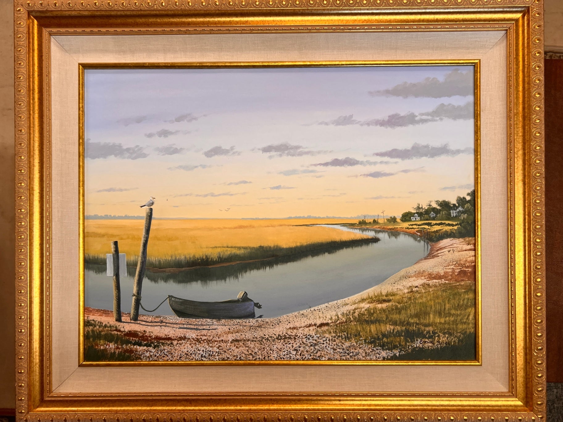 Marsh Painting By Bernie Slice