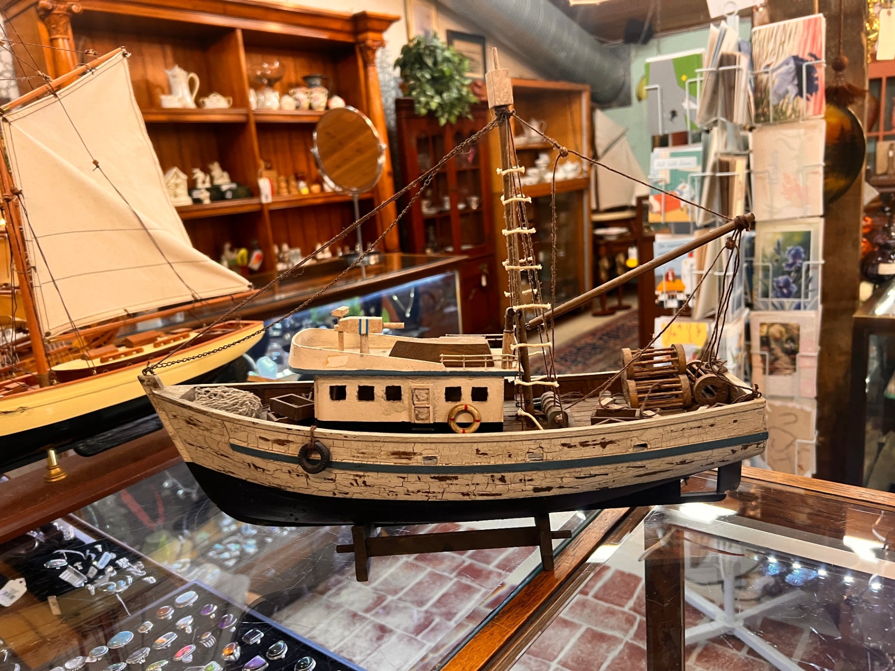Gray Lobster Boat