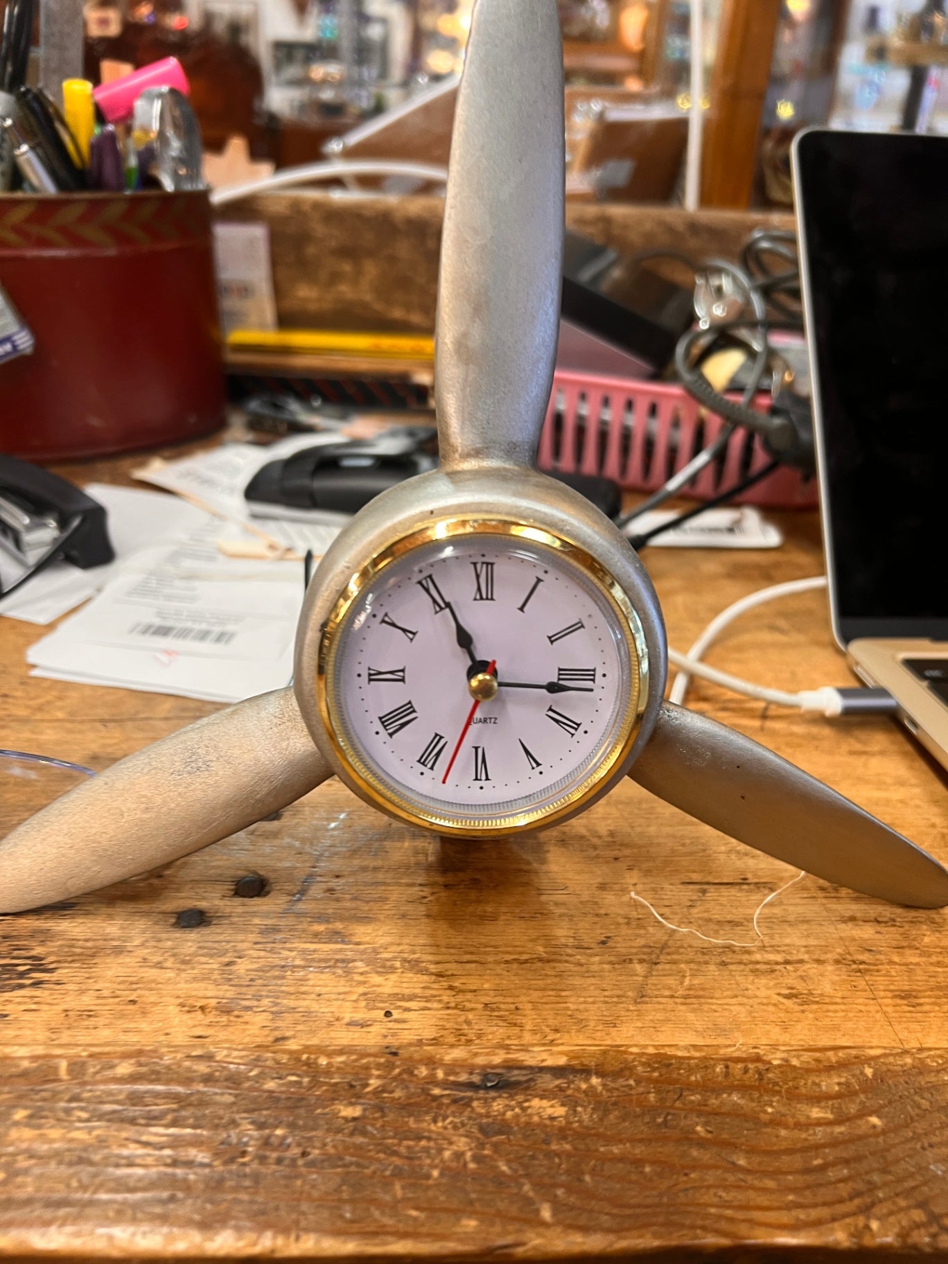 Desktop Airplane Propeller Clock