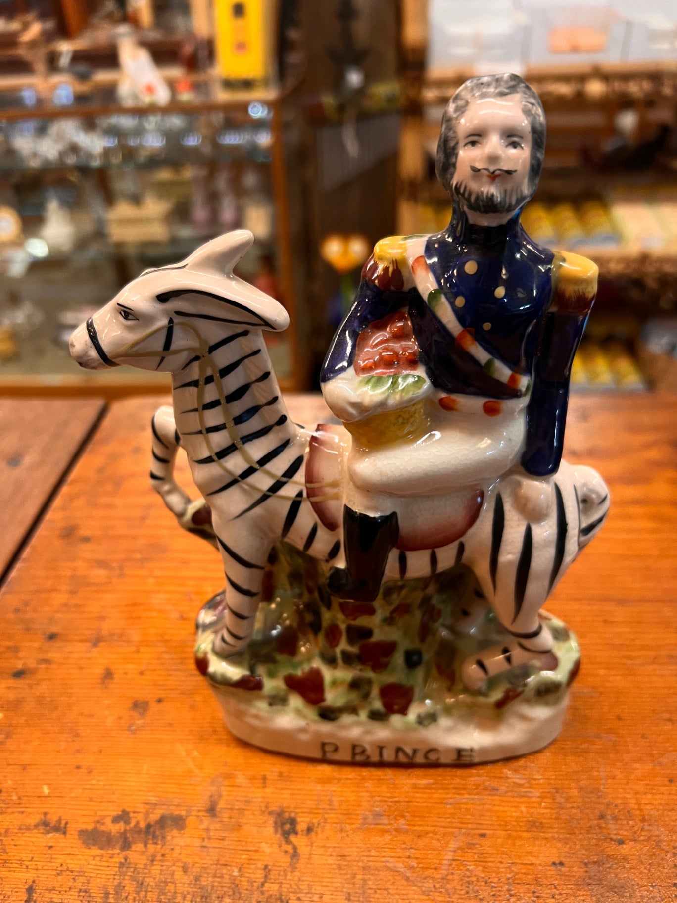 British: Staffordshire pottery Crimean War porcelain figure”Prince” ( Early Copy)