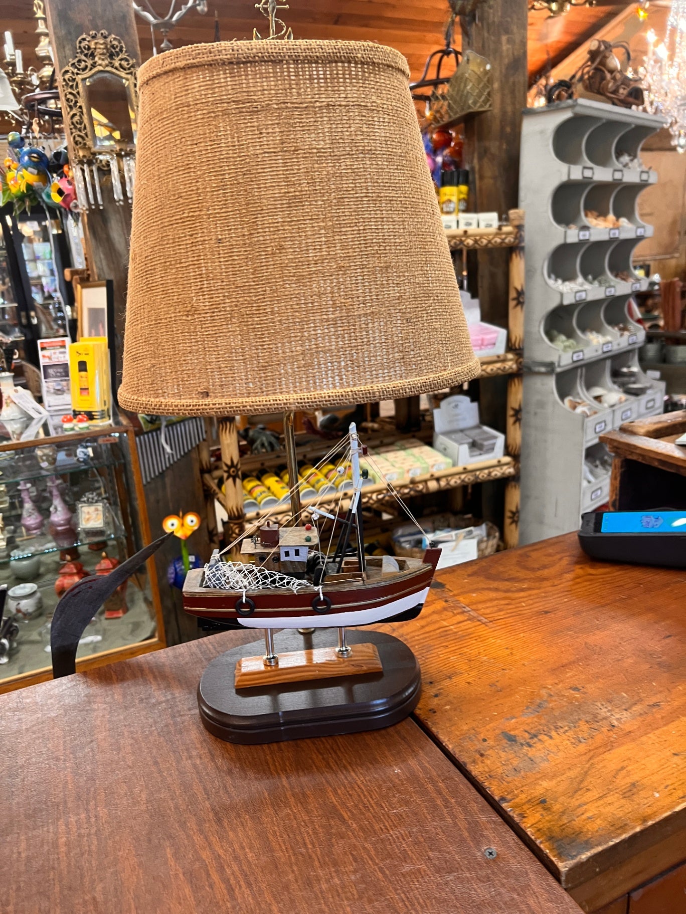 24" Tall 9.5" wide Nautical Boat Table Lamp