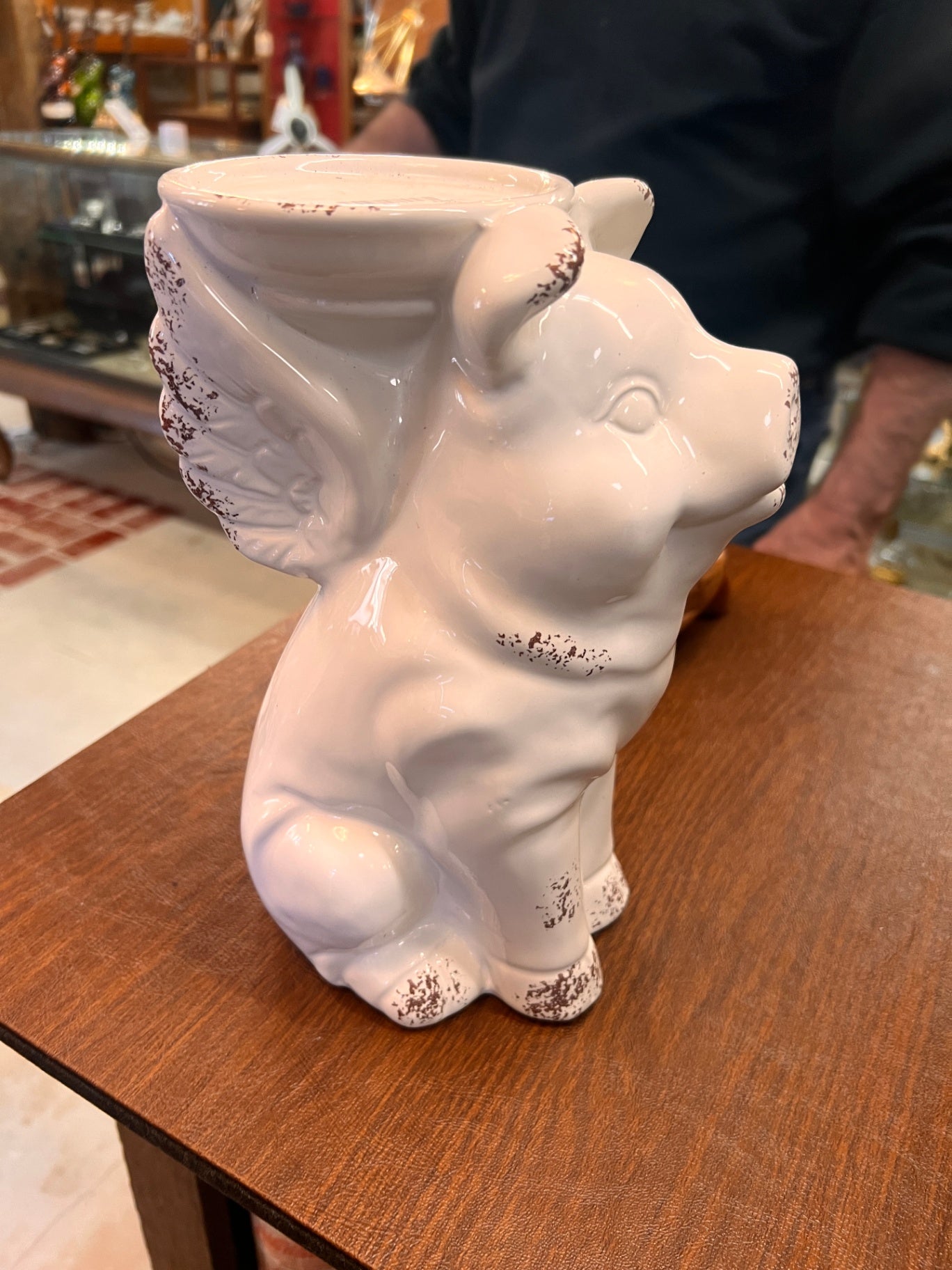 Flying Pig Candle Holder