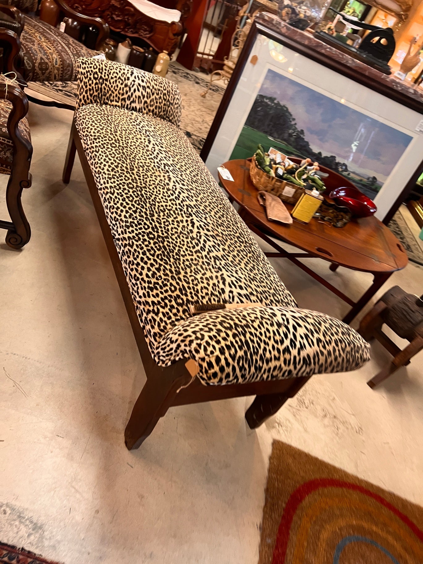 Leopard Bench