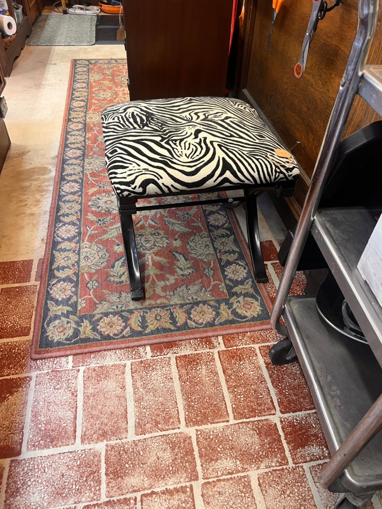 Zebra Print Stool