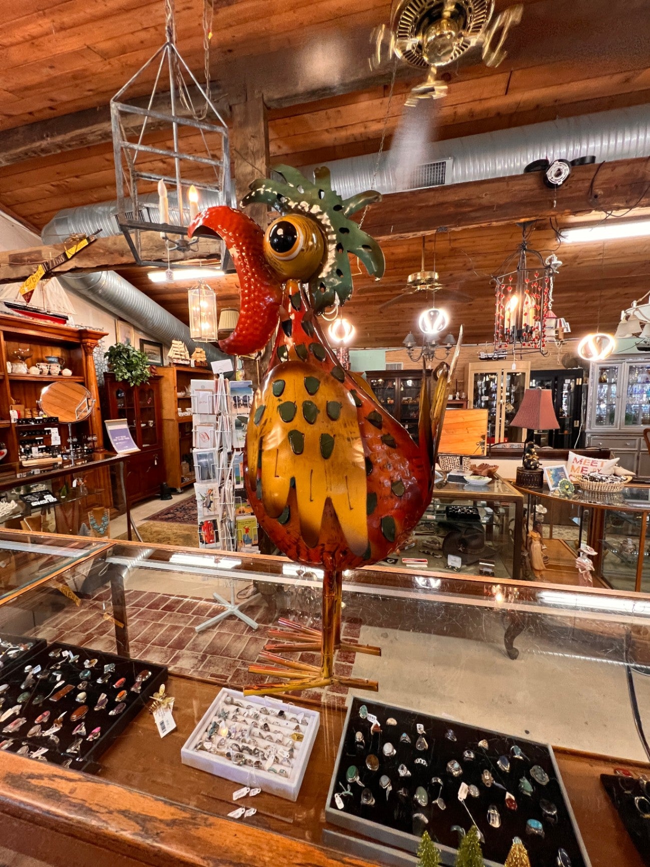 Extra Large 32" Metal Bird Yard Decor