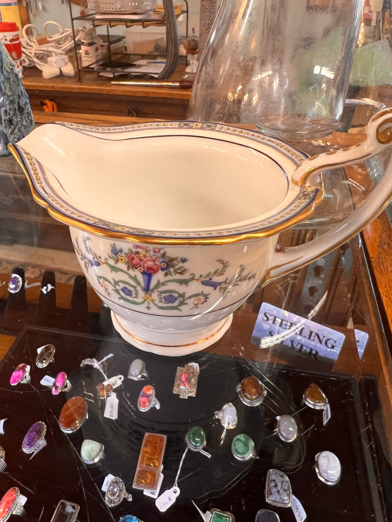 Union K Czechoslovakia sugar bowl and creamer set. 