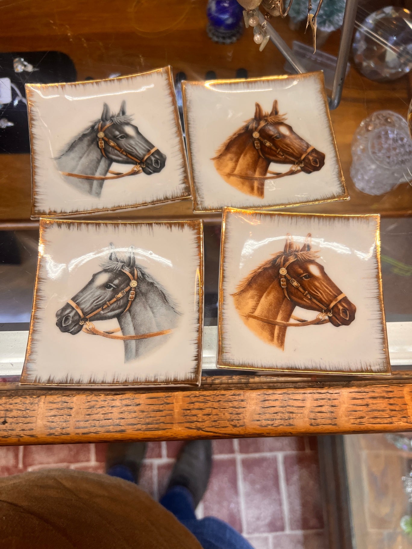 California Creations by Bradley horse head trinket dishes 