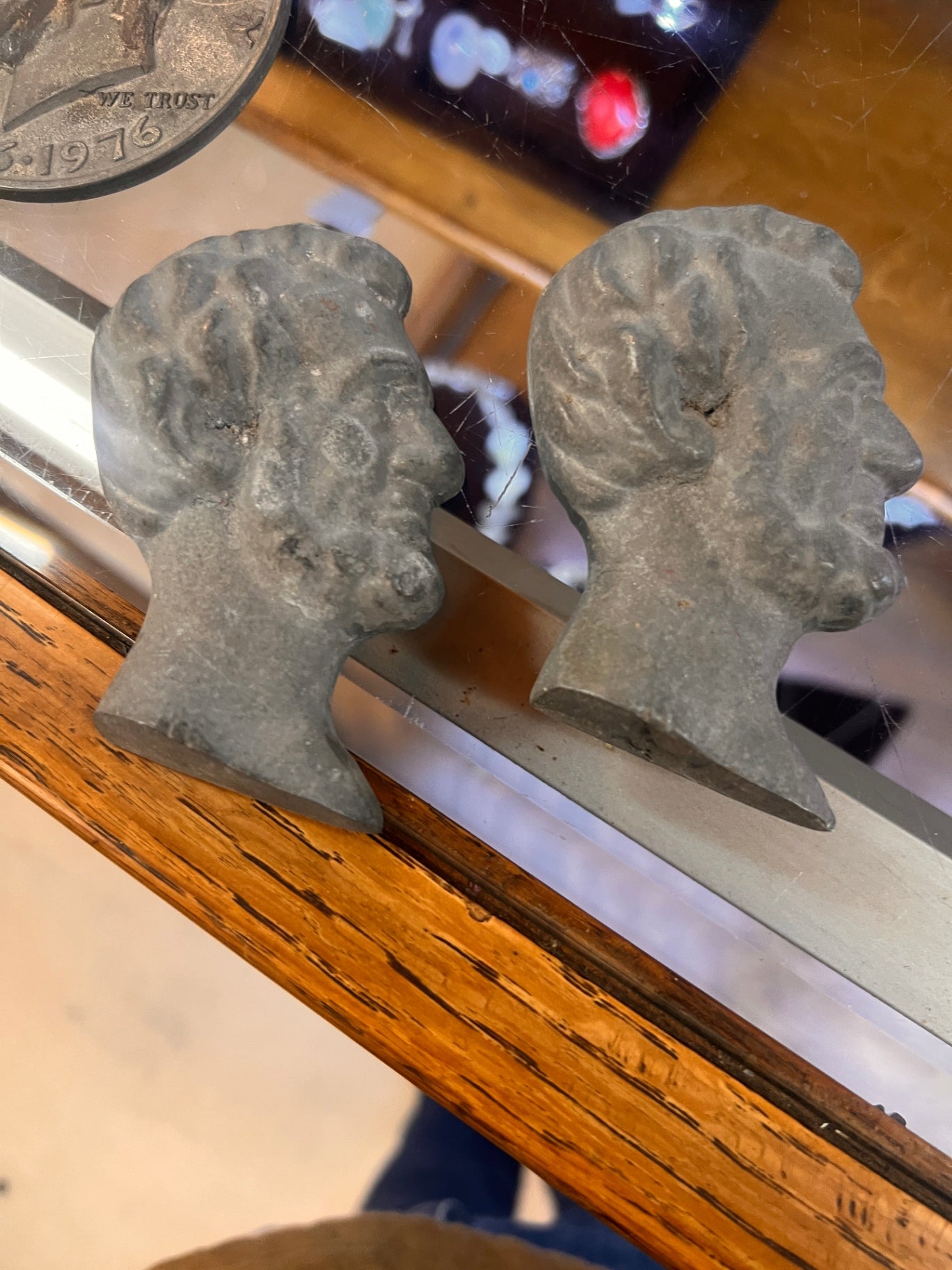 Paperweight of Lincoln Set of 2