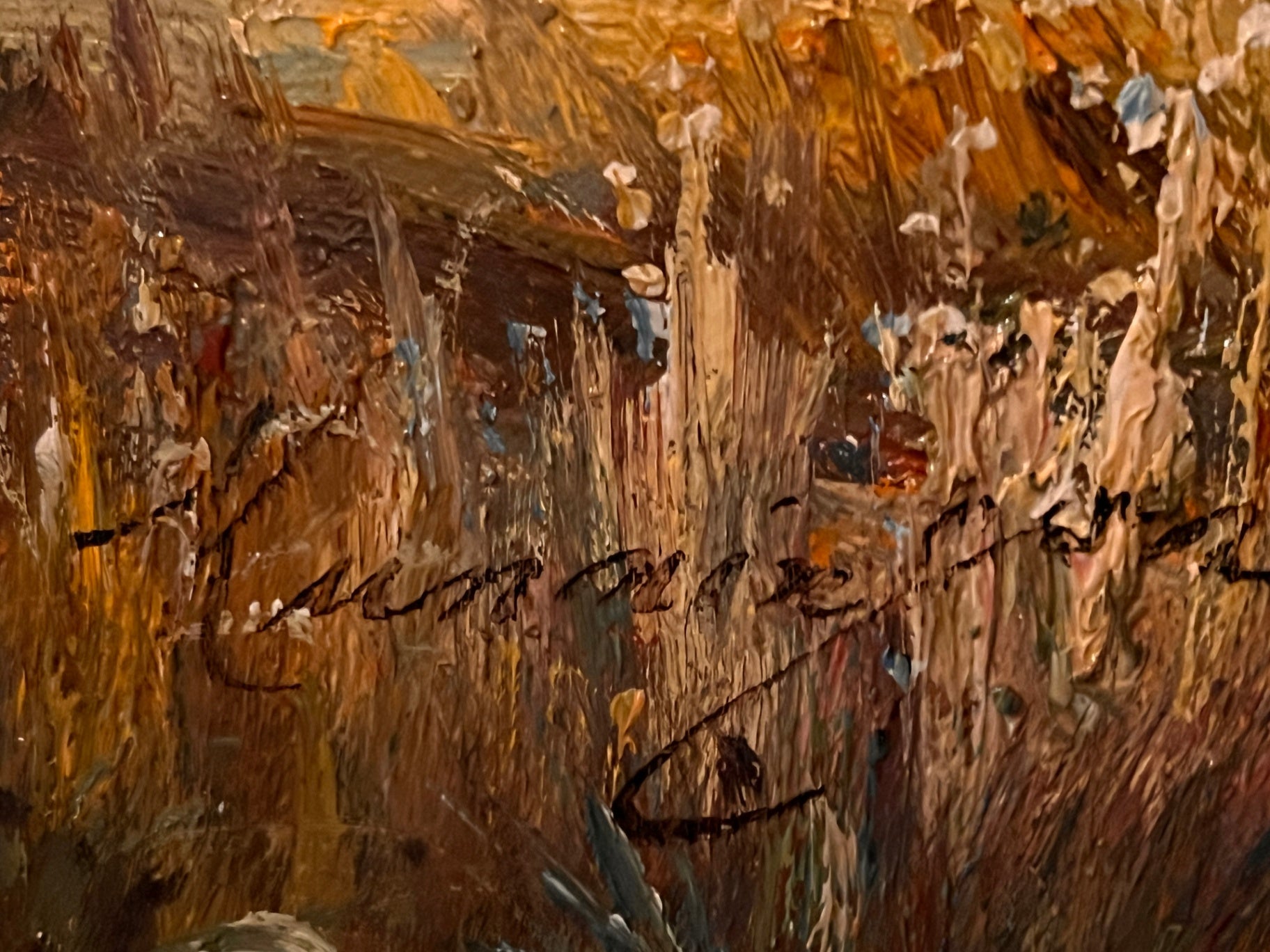 Hand-Painted Southern Marsh Landscape Oil Painting with Palmettos – Timeless Treasures