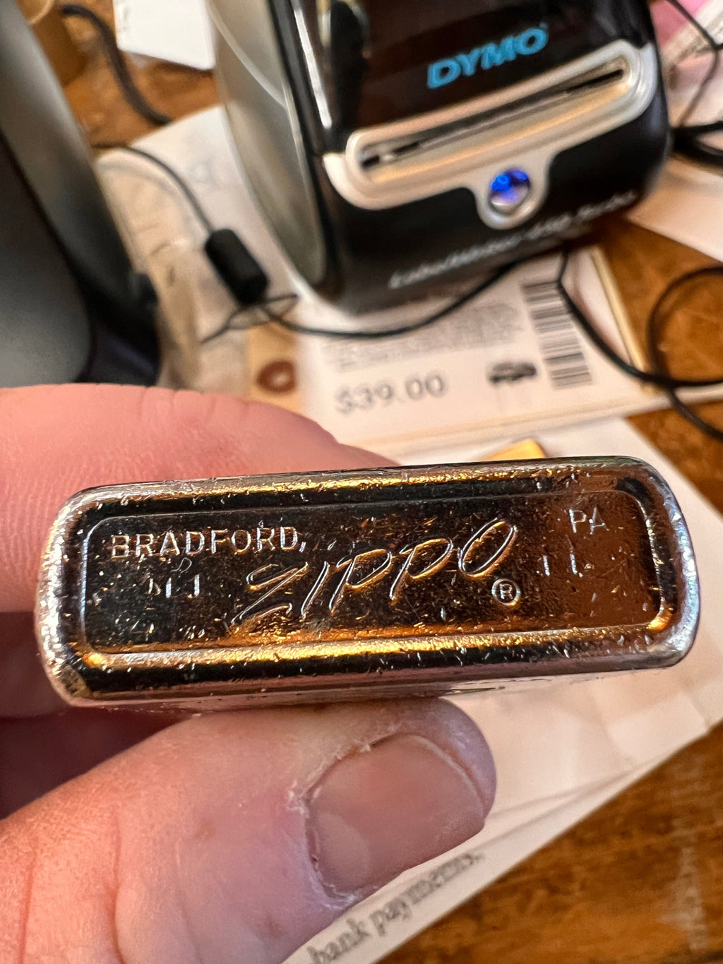 Vintage Zippo “The Redskins” Football Helmet Lighter – Bradford, PA – 1960s–70s Sports Zippo