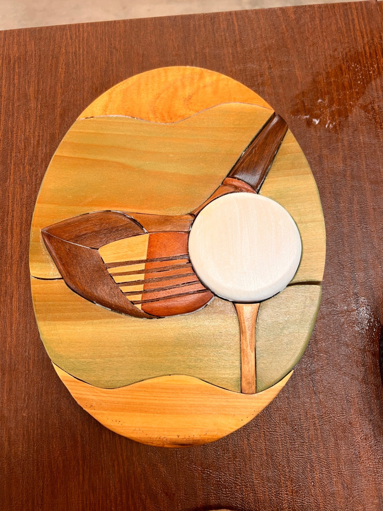Intarsia Antique Golf Pattern